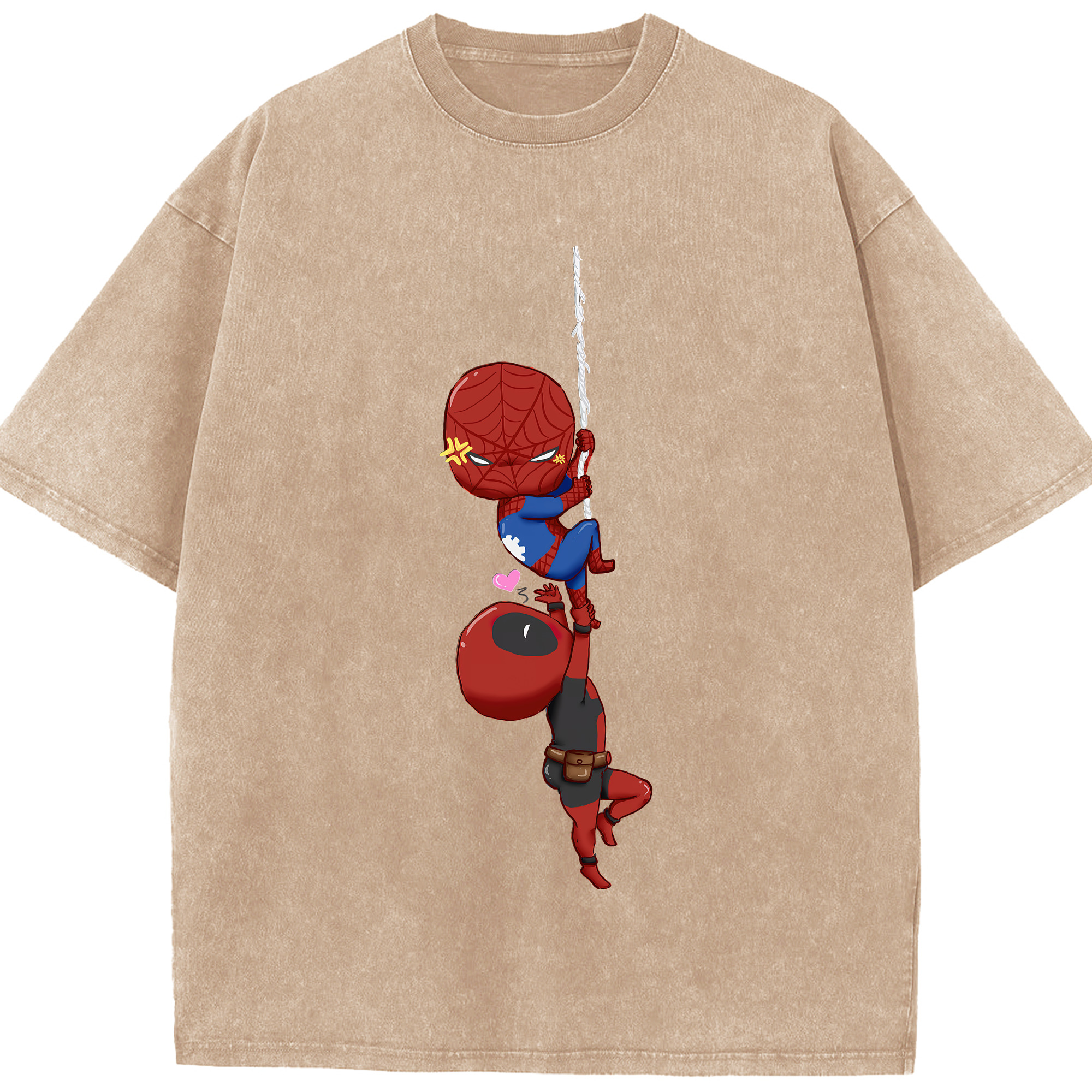 （画像用） Deadpool デッドプール 綿100% ヴィンテージ風 半袖Tシャツ（フロントプリント）