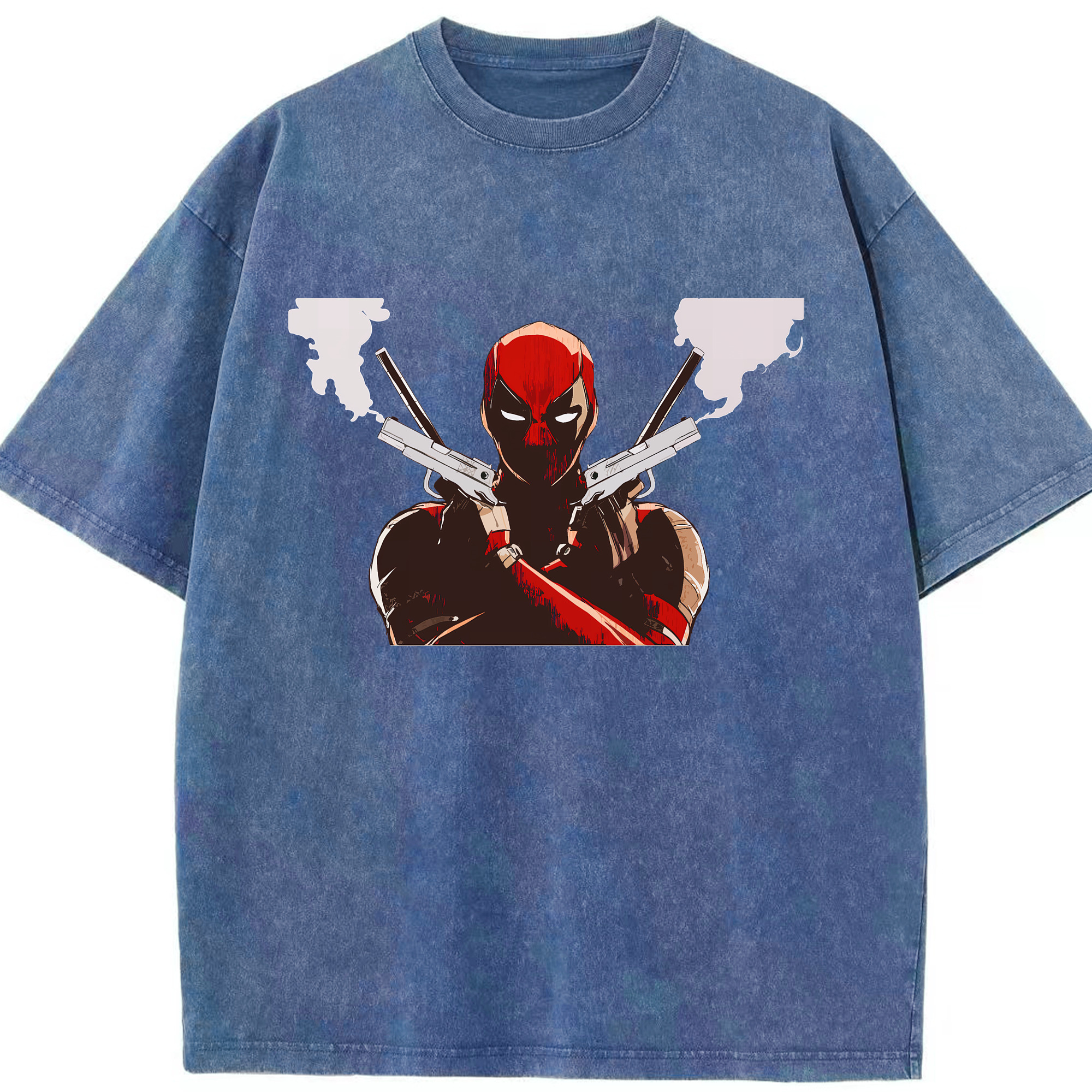 （画像用） Deadpool デッドプール 綿100% ヴィンテージ風 半袖Tシャツ（フロントプリント）