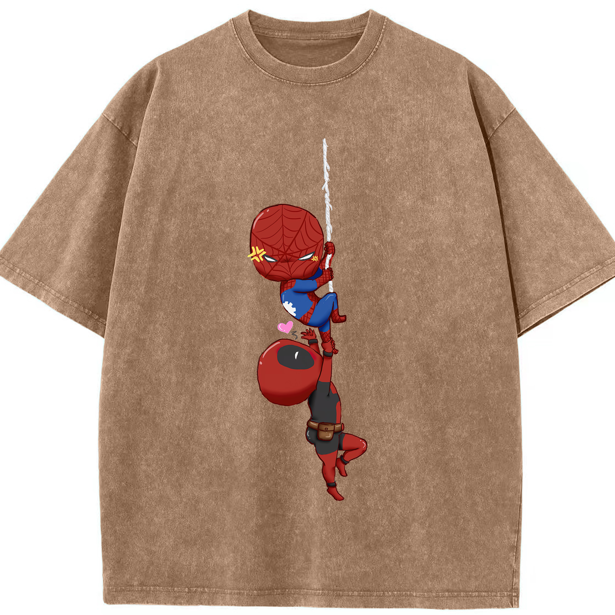 （画像用） Deadpool デッドプール 綿100% ヴィンテージ風 半袖Tシャツ（フロントプリント）