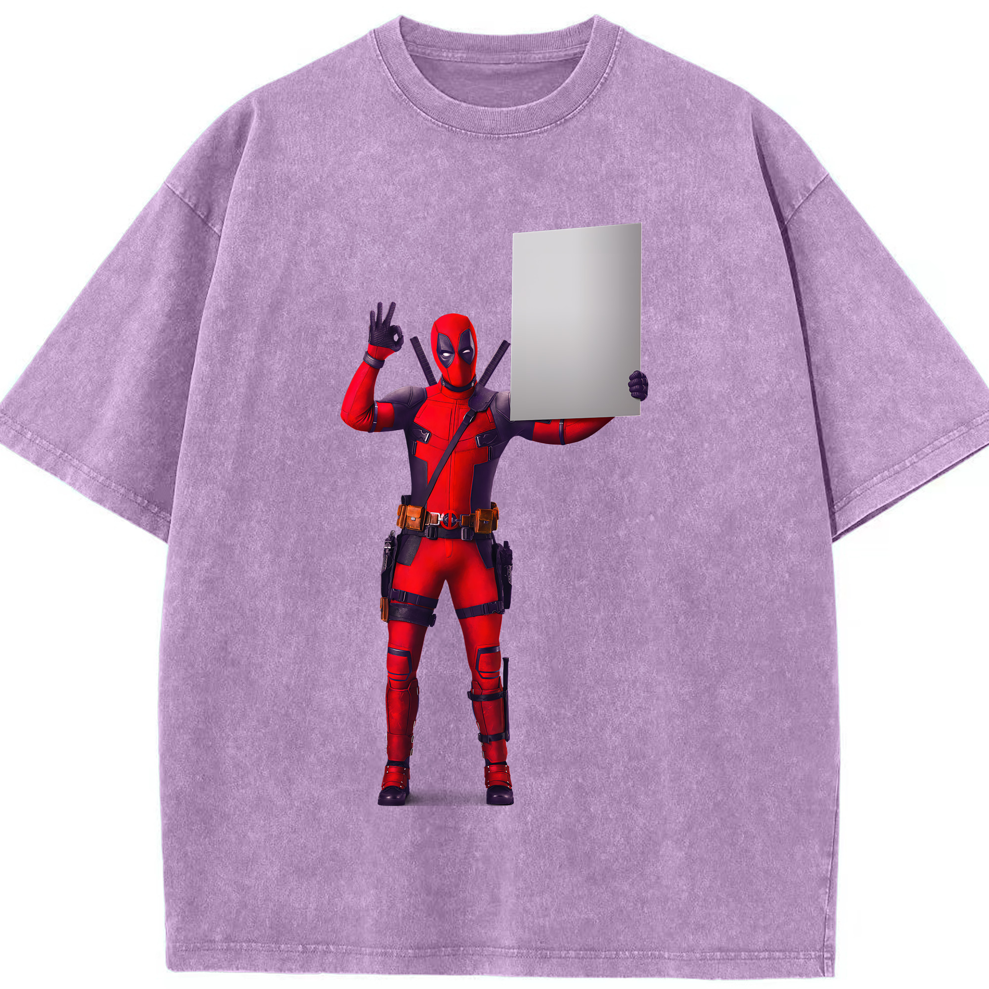 （画像用） Deadpool デッドプール 綿100% ヴィンテージ風 半袖Tシャツ（フロントプリント）