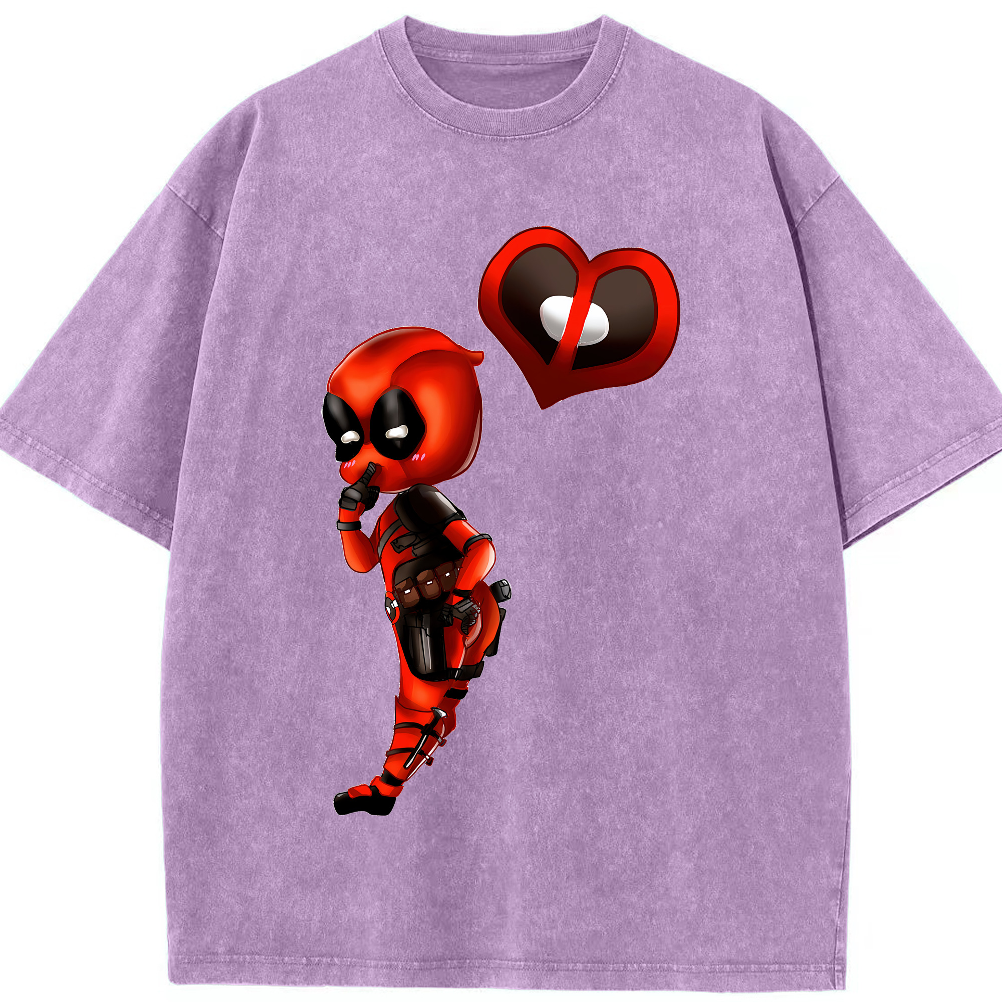 （画像用） Deadpool デッドプール 綿100% ヴィンテージ風 半袖Tシャツ（フロントプリント）