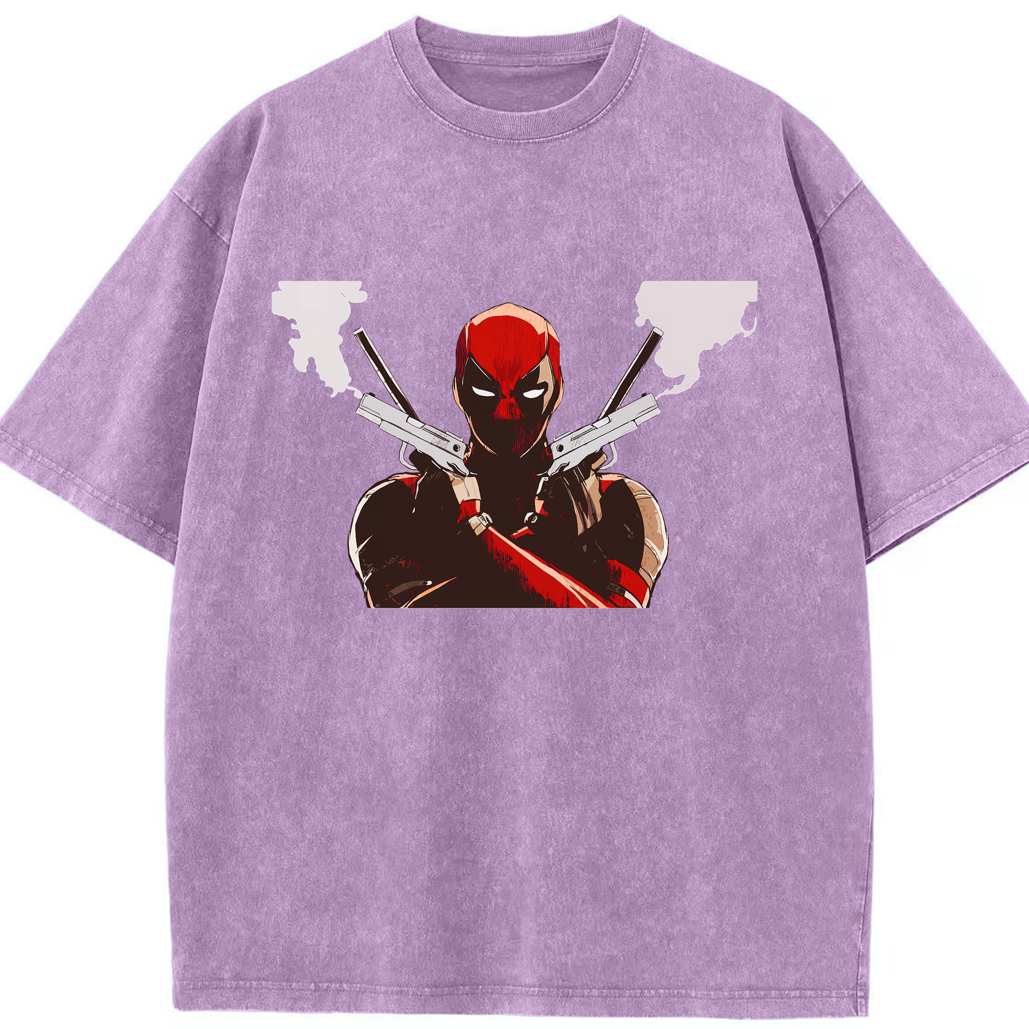 （画像用） Deadpool デッドプール 綿100% ヴィンテージ風 半袖Tシャツ（フロントプリント）
