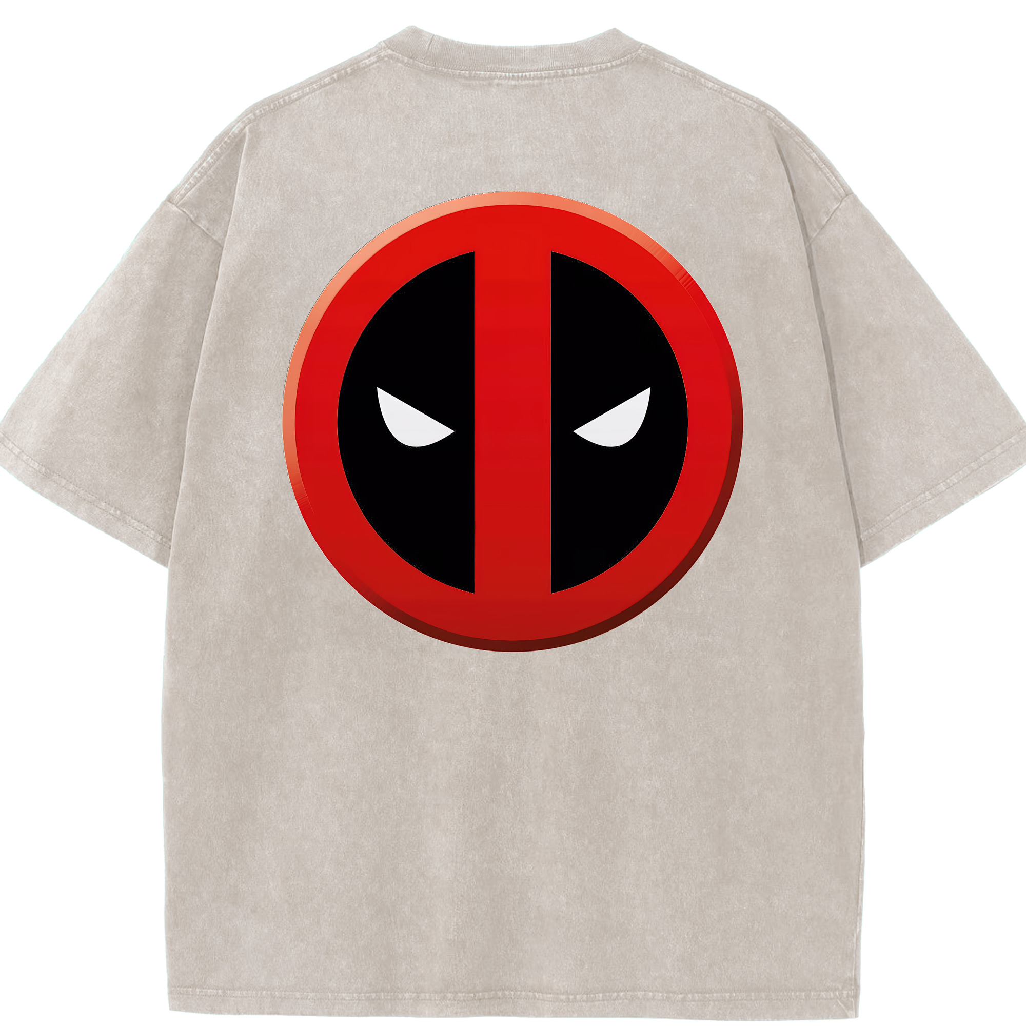 （画像用） Deadpool デッドプール 綿100% ヴィンテージ風 半袖Tシャツ（背面プリント）