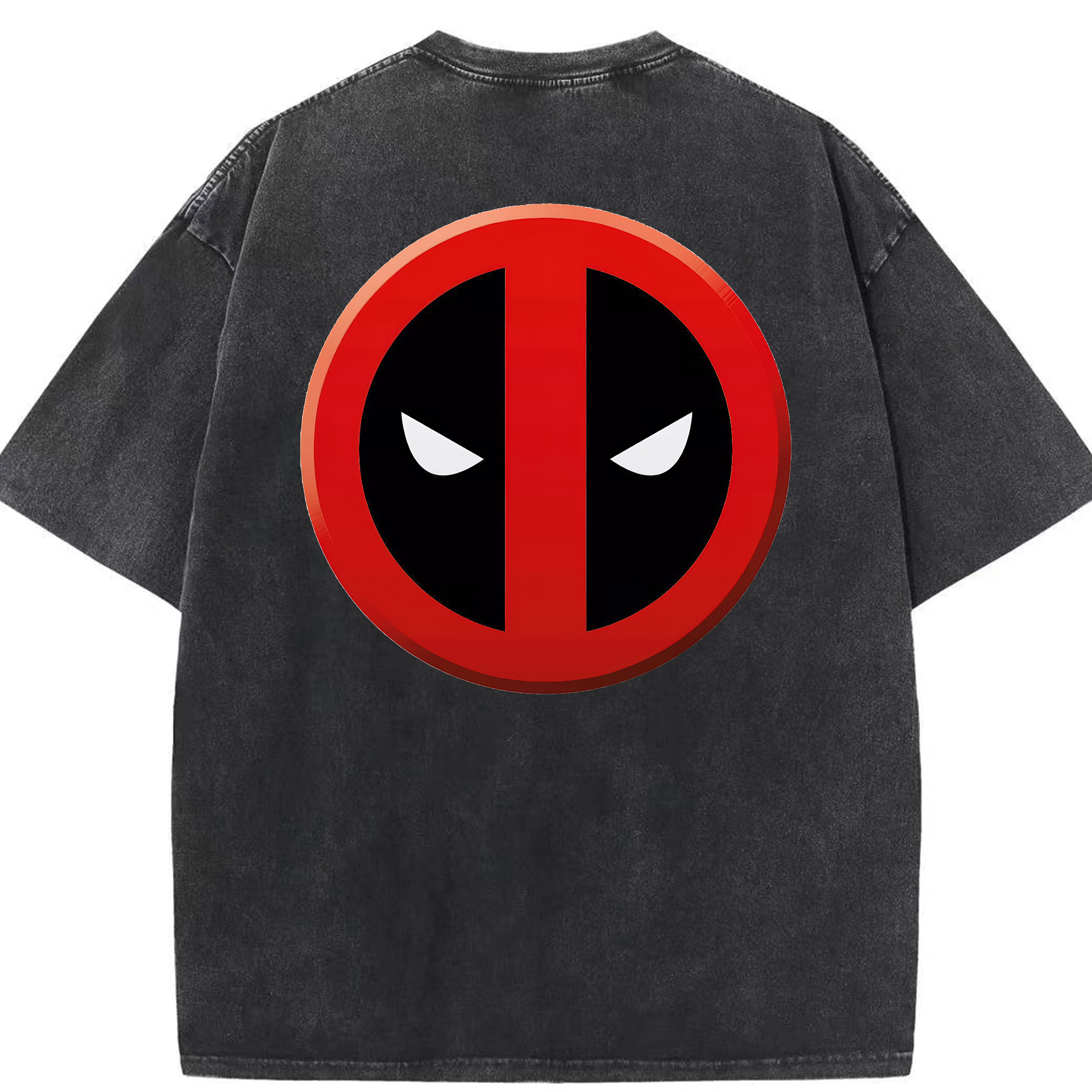 （画像用） Deadpool デッドプール 綿100% ヴィンテージ風 半袖Tシャツ（背面プリント）