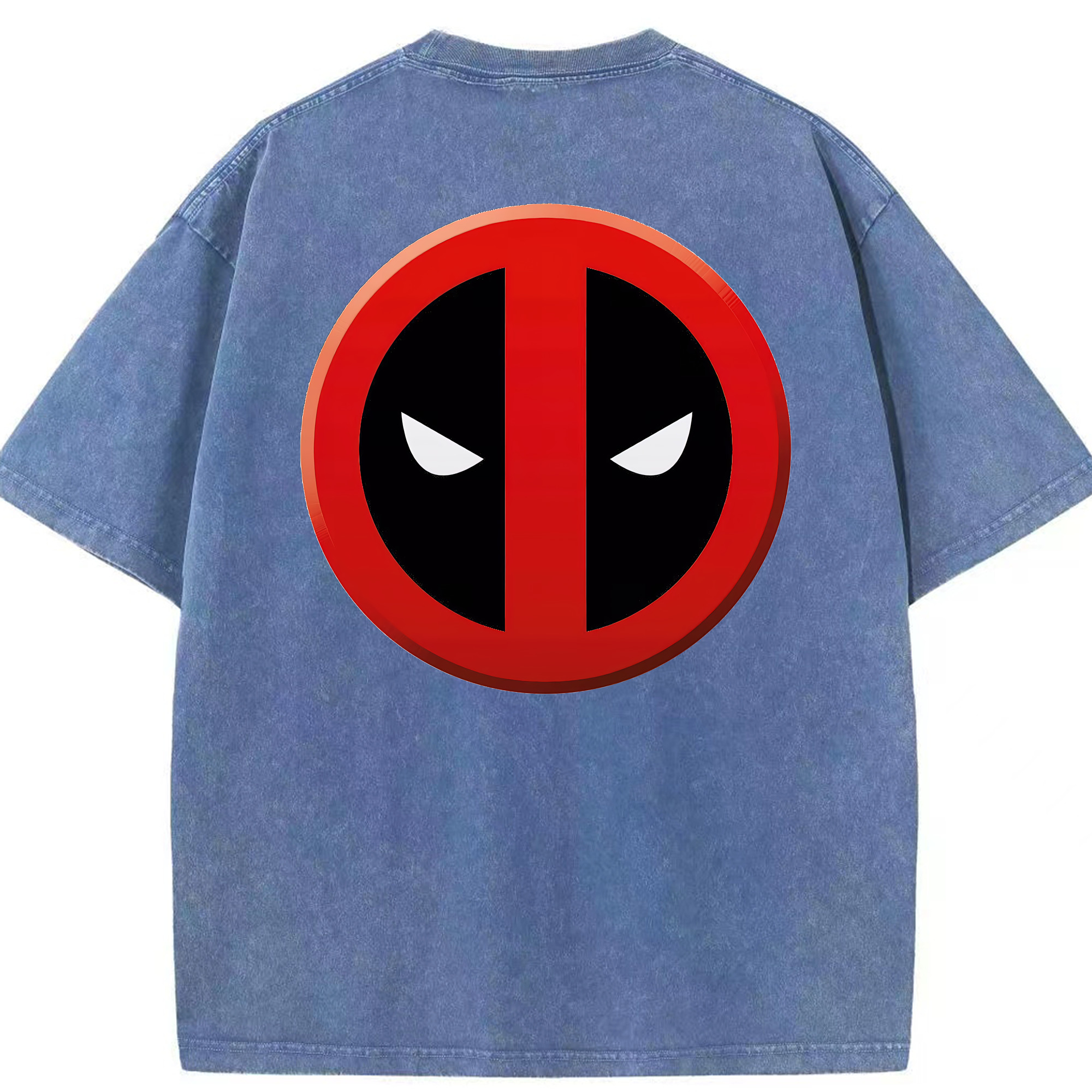 （画像用） Deadpool デッドプール 綿100% ヴィンテージ風 半袖Tシャツ（背面プリント）