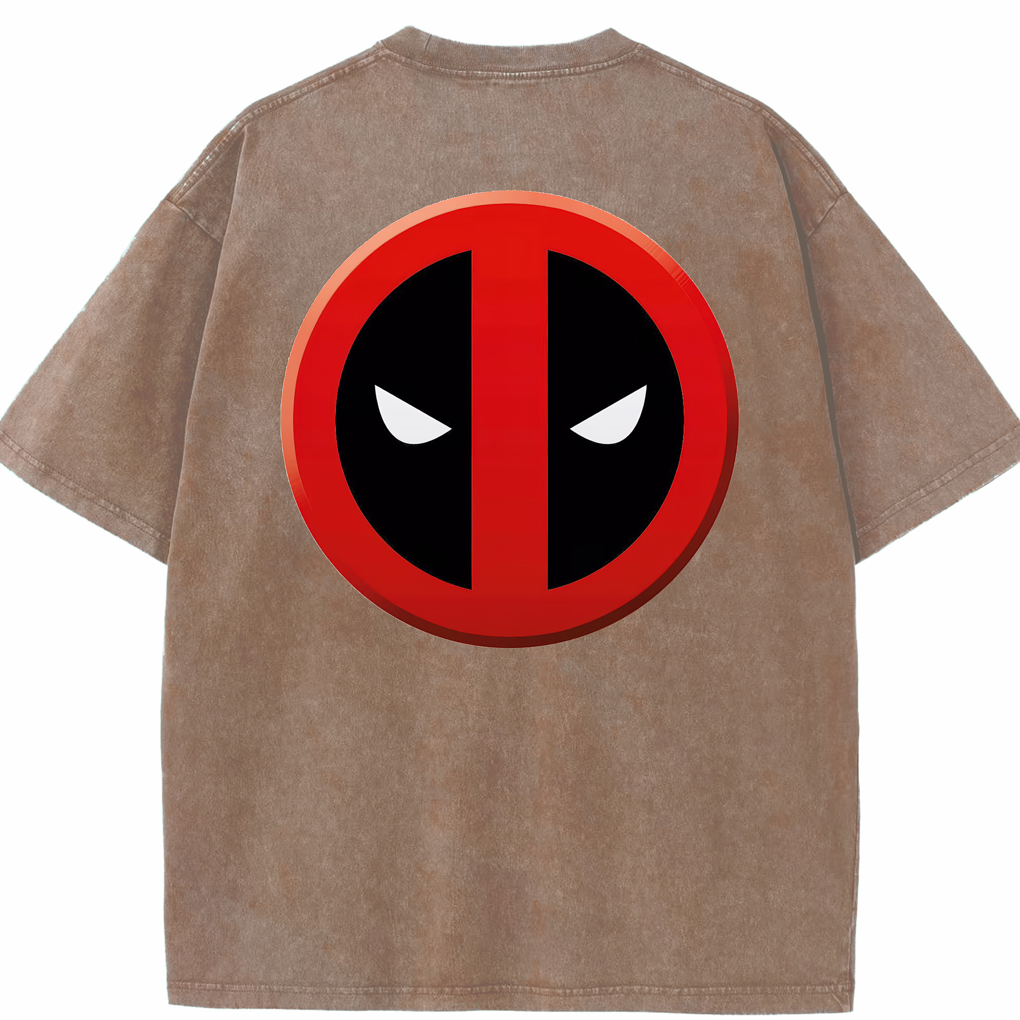 （画像用） Deadpool デッドプール 綿100% ヴィンテージ風 半袖Tシャツ（背面プリント）