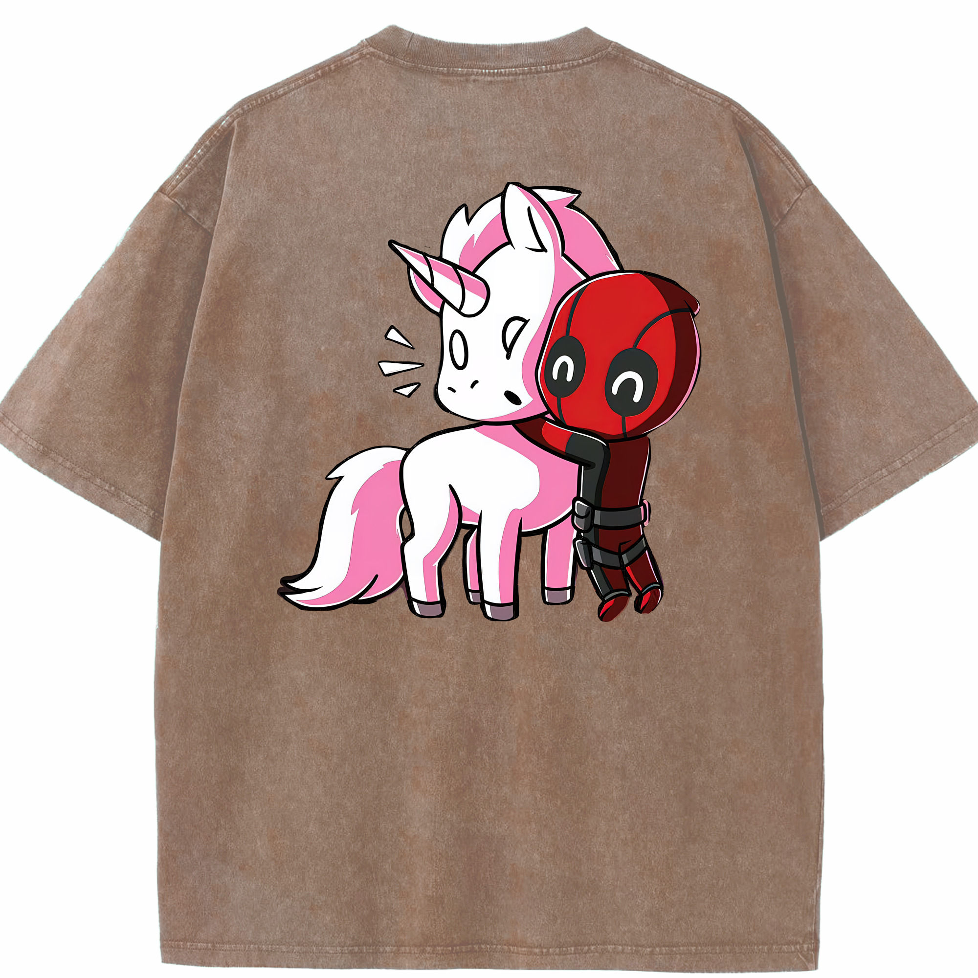 （画像用） Deadpool デッドプール 綿100% ヴィンテージ風 半袖Tシャツ（背面プリント）