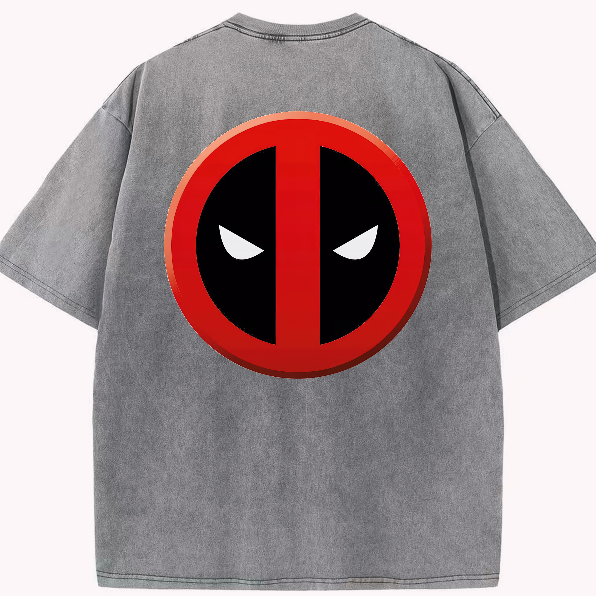 （画像用） Deadpool デッドプール 綿100% ヴィンテージ風 半袖Tシャツ（背面プリント）