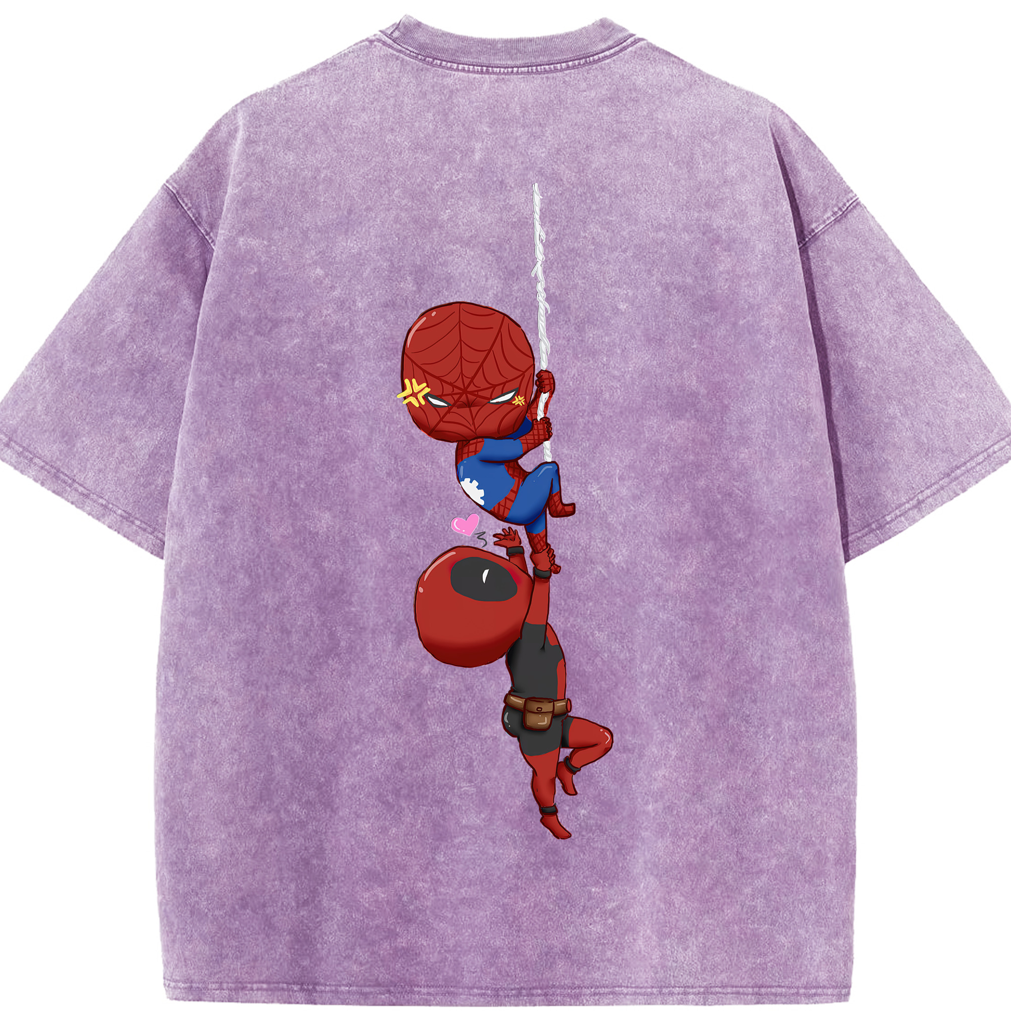 （画像用） Deadpool デッドプール 綿100% ヴィンテージ風 半袖Tシャツ（背面プリント）