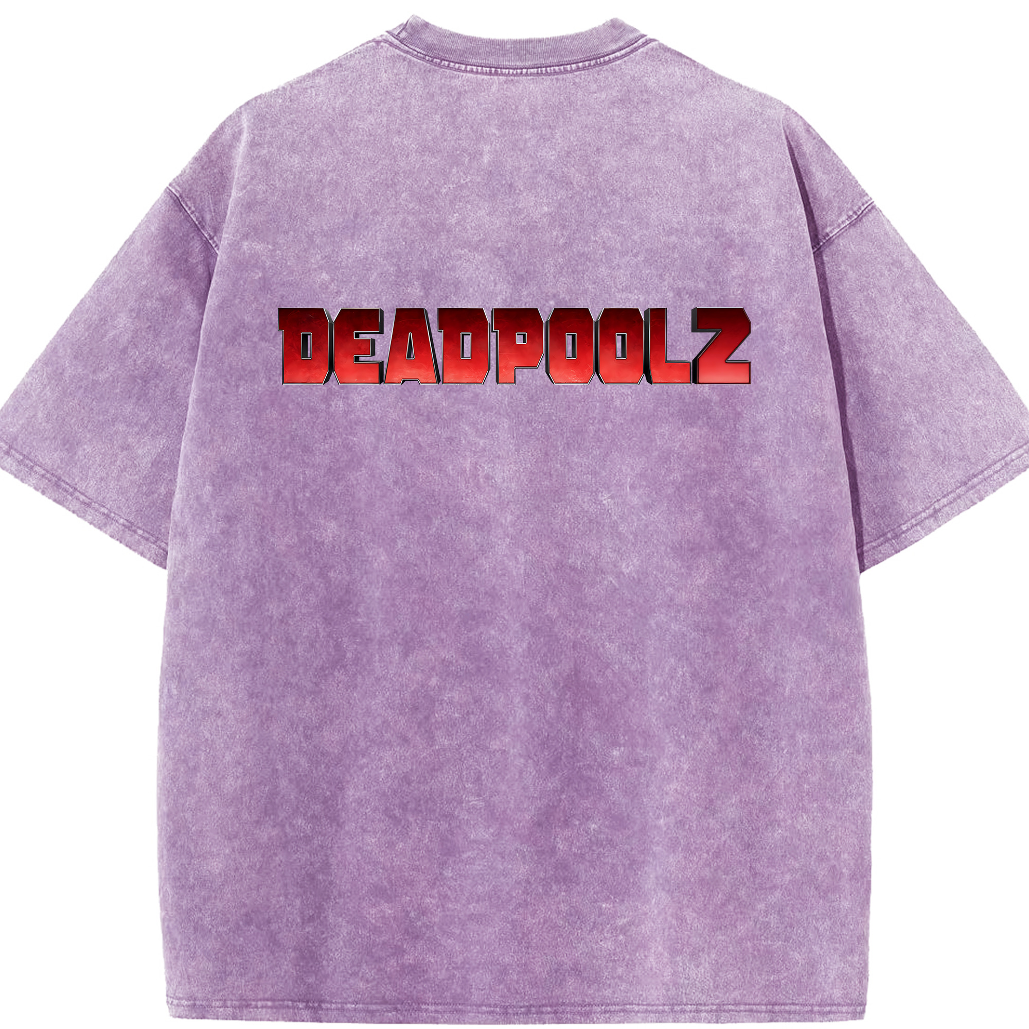 （画像用） Deadpool デッドプール 綿100% ヴィンテージ風 半袖Tシャツ（背面プリント）