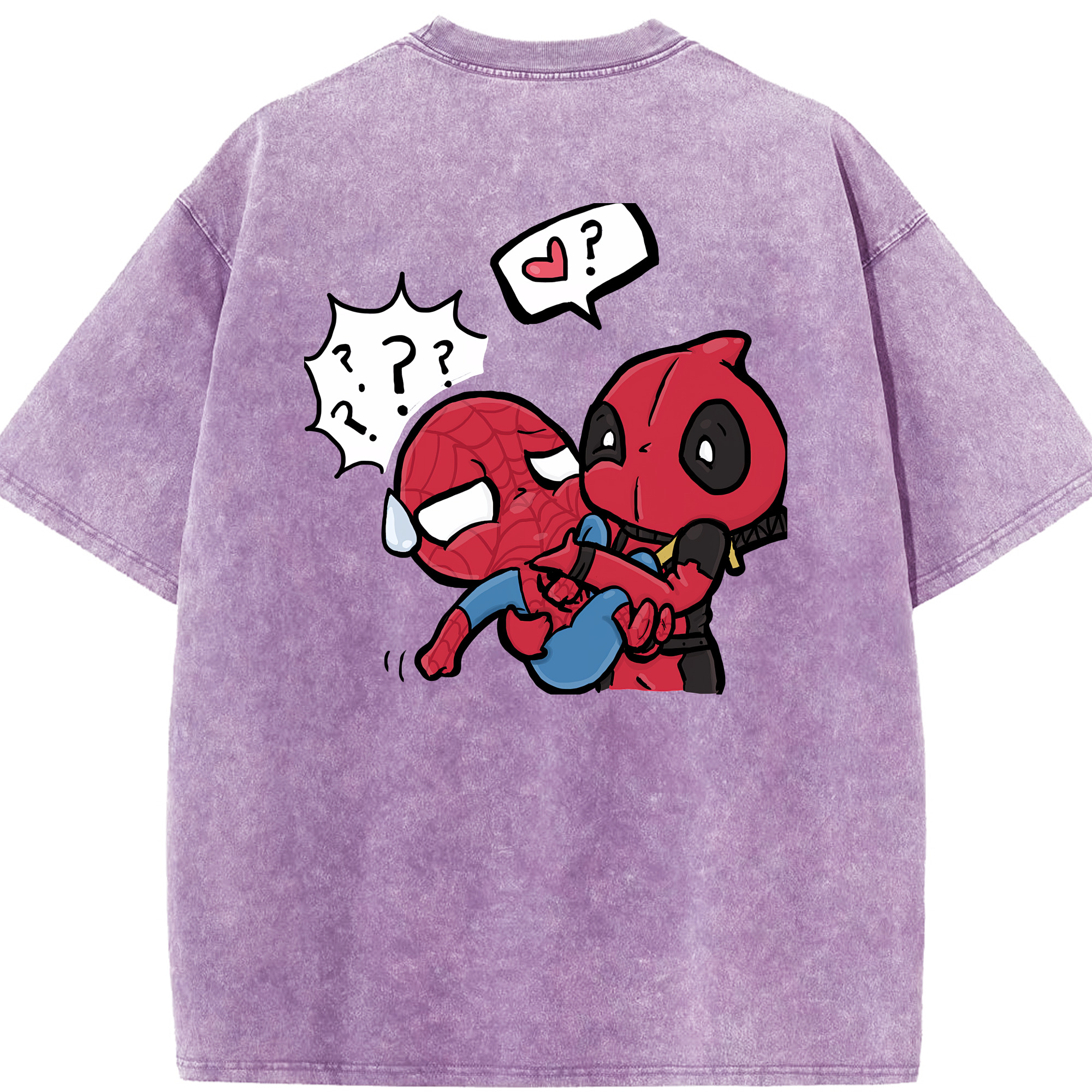 （画像用） Deadpool デッドプール 綿100% ヴィンテージ風 半袖Tシャツ（背面プリント）