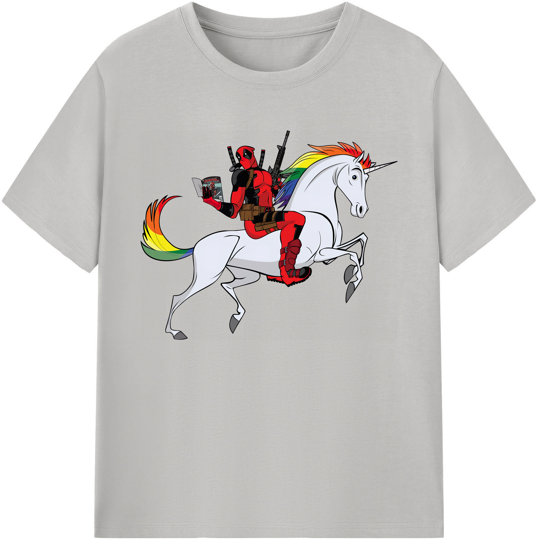 （画像用） Deadpool デッドプール 綿100％ メンズ半袖Tシャツ｜肌触りやわらか＆通気性