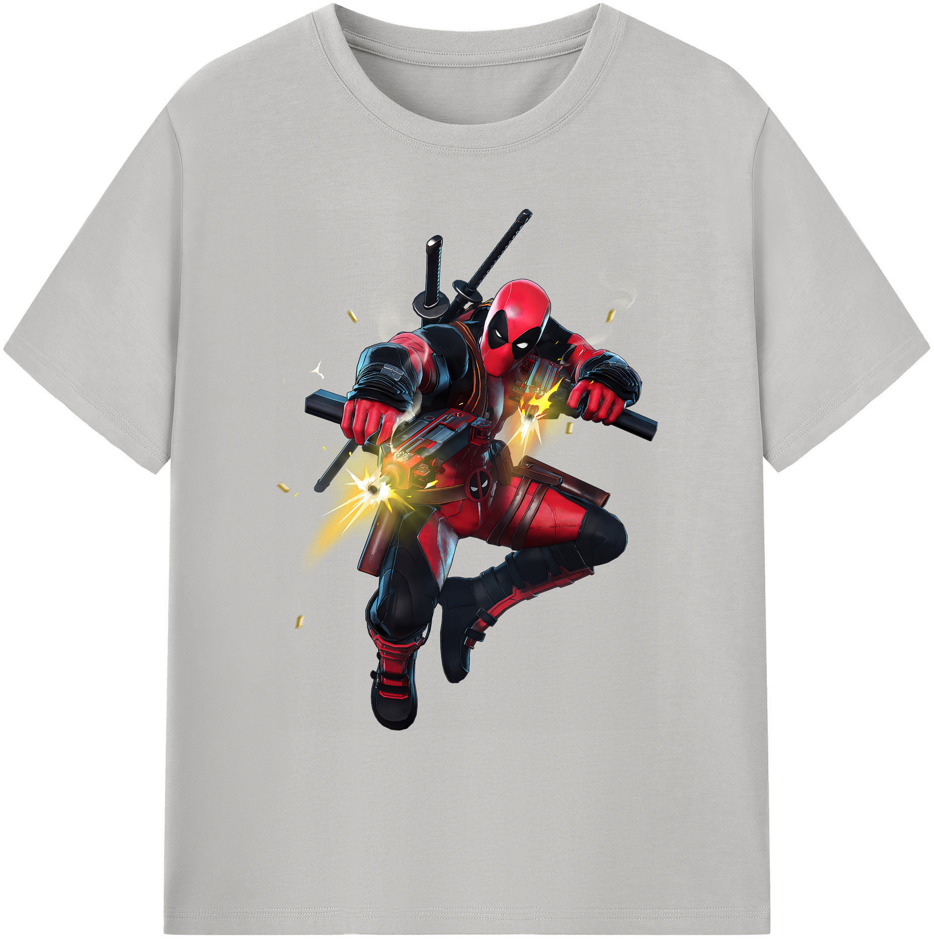 （画像用） Deadpool デッドプール 綿100％ メンズ半袖Tシャツ｜肌触りやわらか＆通気性