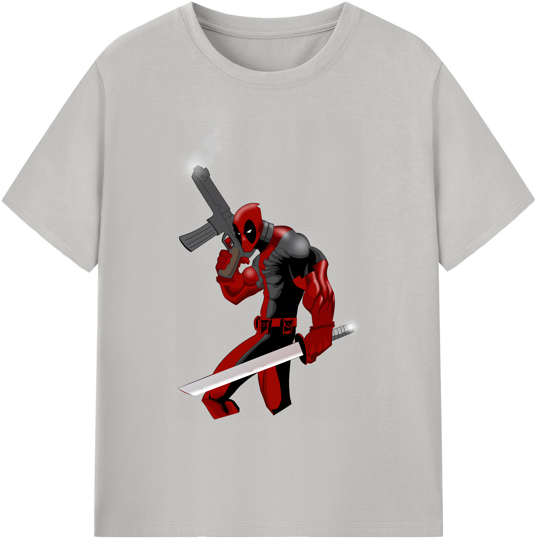 （画像用） Deadpool デッドプール 綿100％ メンズ半袖Tシャツ｜肌触りやわらか＆通気性