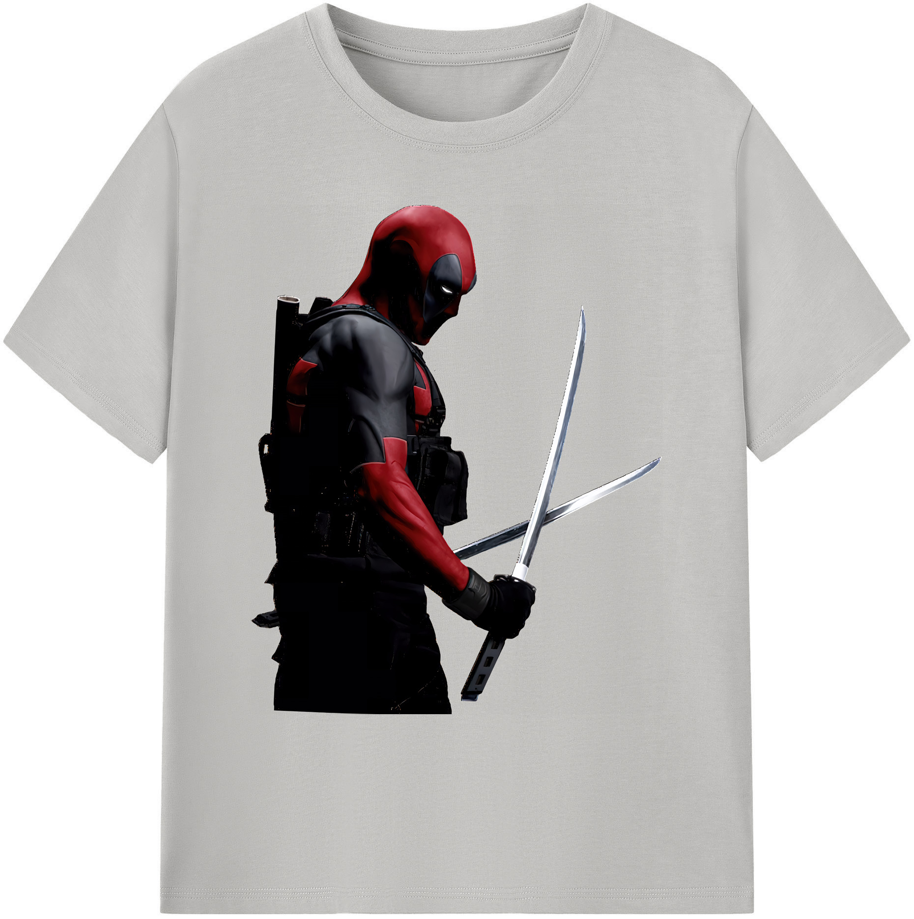 （画像用） Deadpool デッドプール 綿100％ メンズ半袖Tシャツ｜肌触りやわらか＆通気性