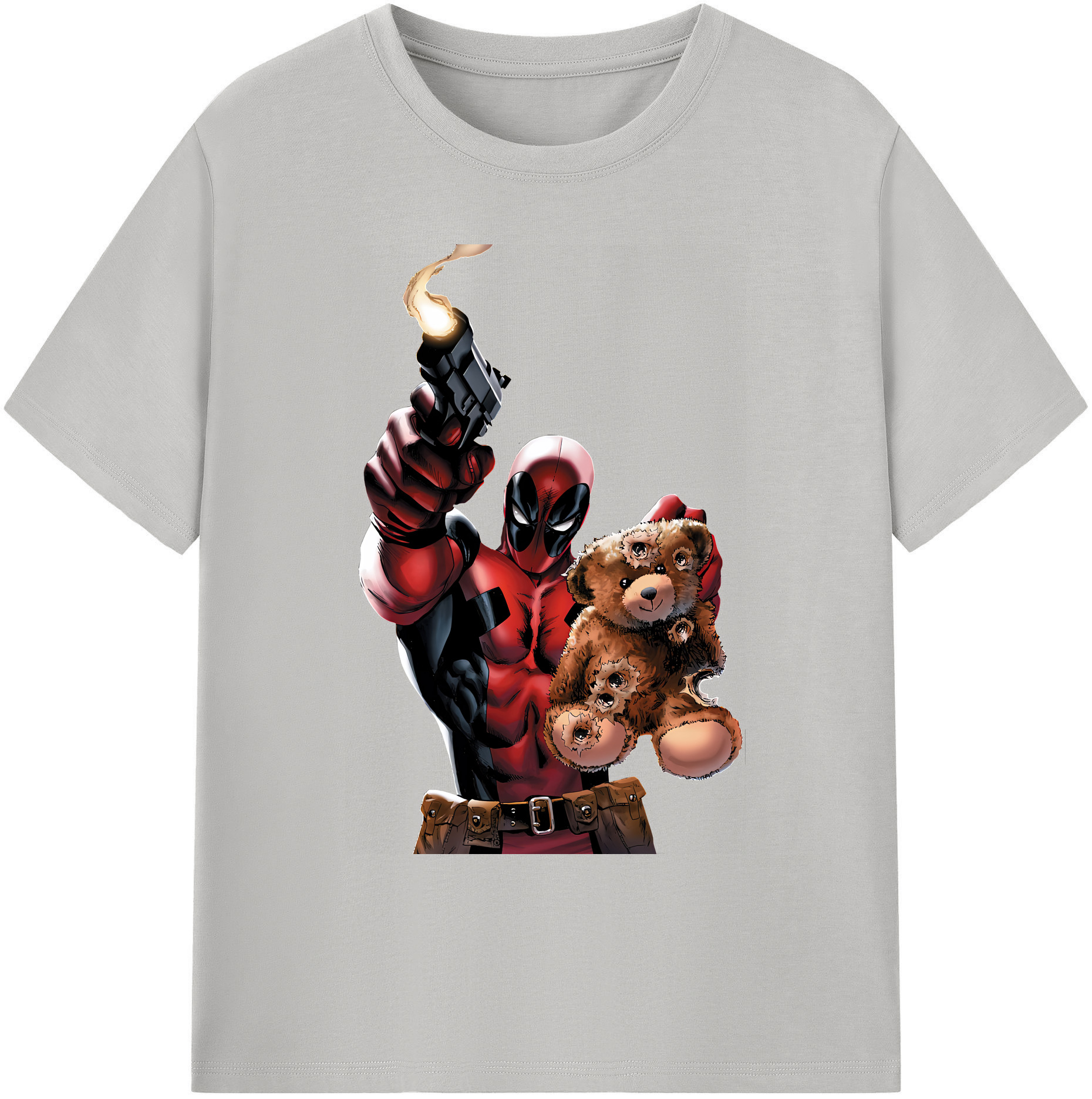 （画像用） Deadpool デッドプール 綿100％ メンズ半袖Tシャツ｜肌触りやわらか＆通気性
