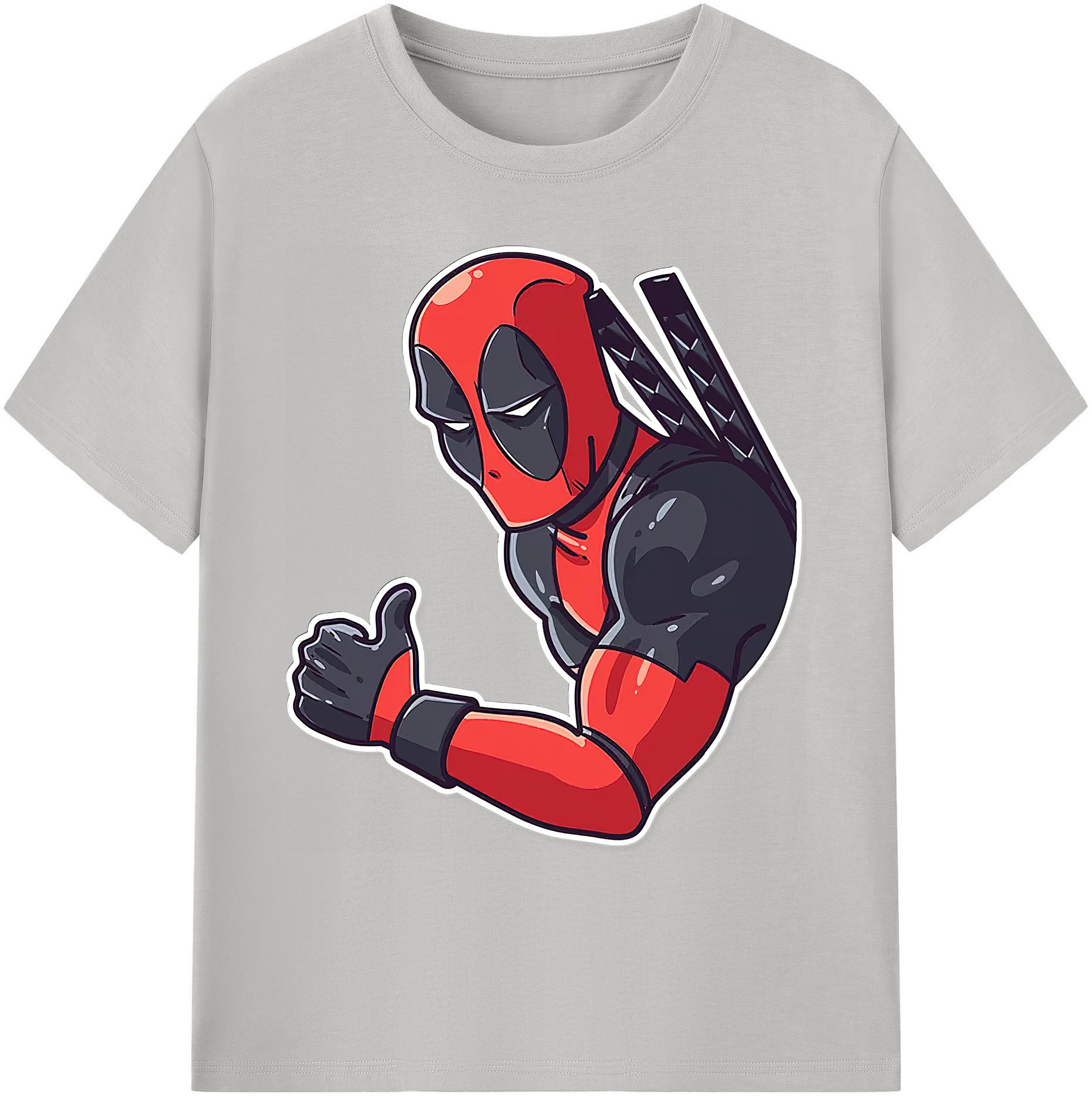 （画像用） Deadpool デッドプール 綿100％ メンズ半袖Tシャツ｜肌触りやわらか＆通気性