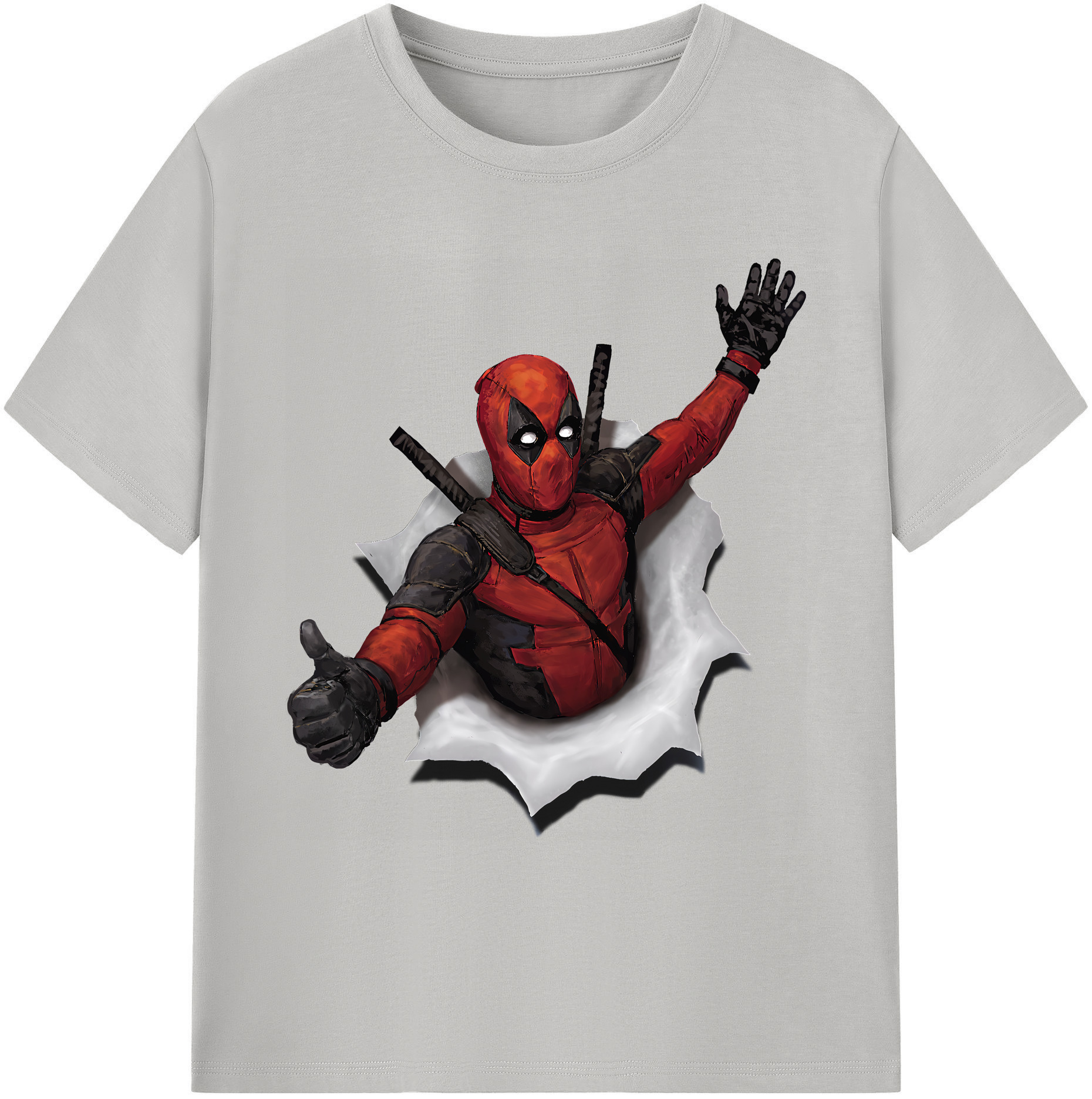 （画像用） Deadpool デッドプール 綿100％ メンズ半袖Tシャツ｜肌触りやわらか＆通気性