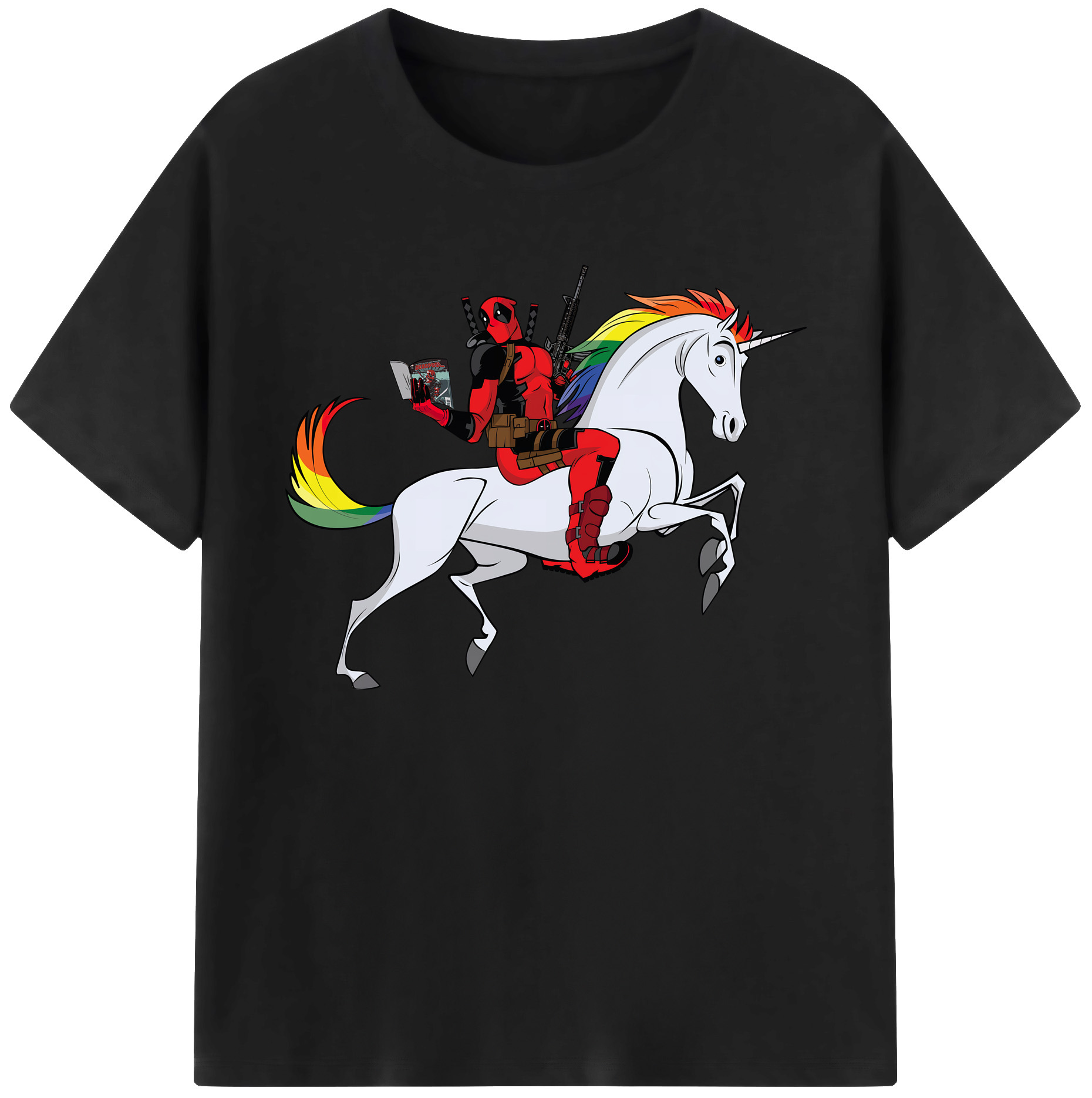 （画像用） Deadpool デッドプール 綿100％ メンズ半袖Tシャツ｜肌触りやわらか＆通気性