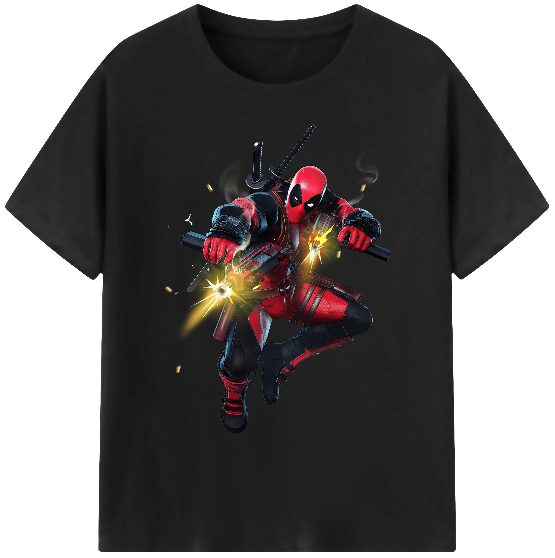（画像用） Deadpool デッドプール 綿100％ メンズ半袖Tシャツ｜肌触りやわらか＆通気性