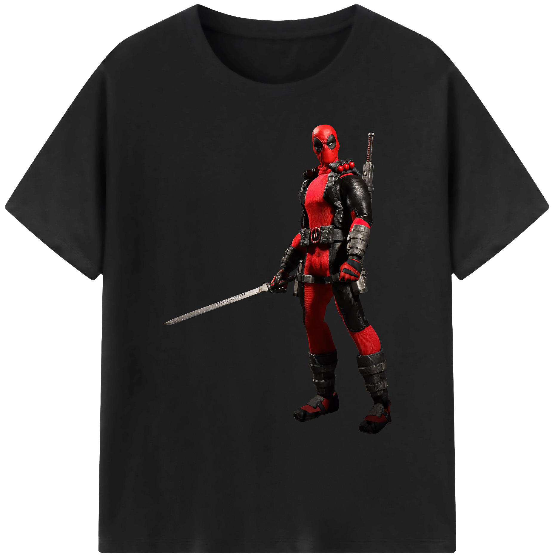 （画像用） Deadpool デッドプール 綿100％ メンズ半袖Tシャツ｜肌触りやわらか＆通気性