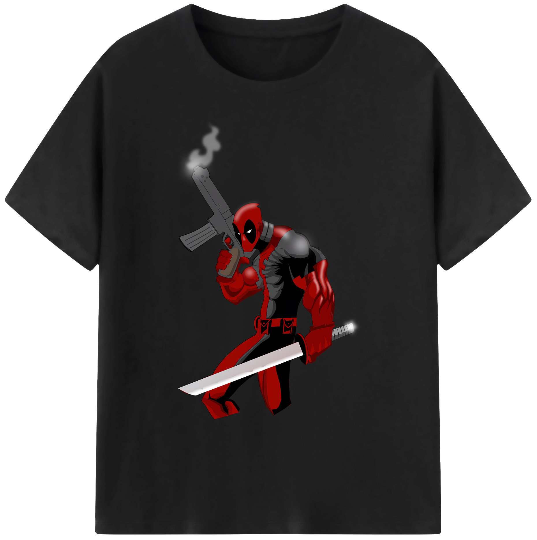 （画像用） Deadpool デッドプール 綿100％ メンズ半袖Tシャツ｜肌触りやわらか＆通気性