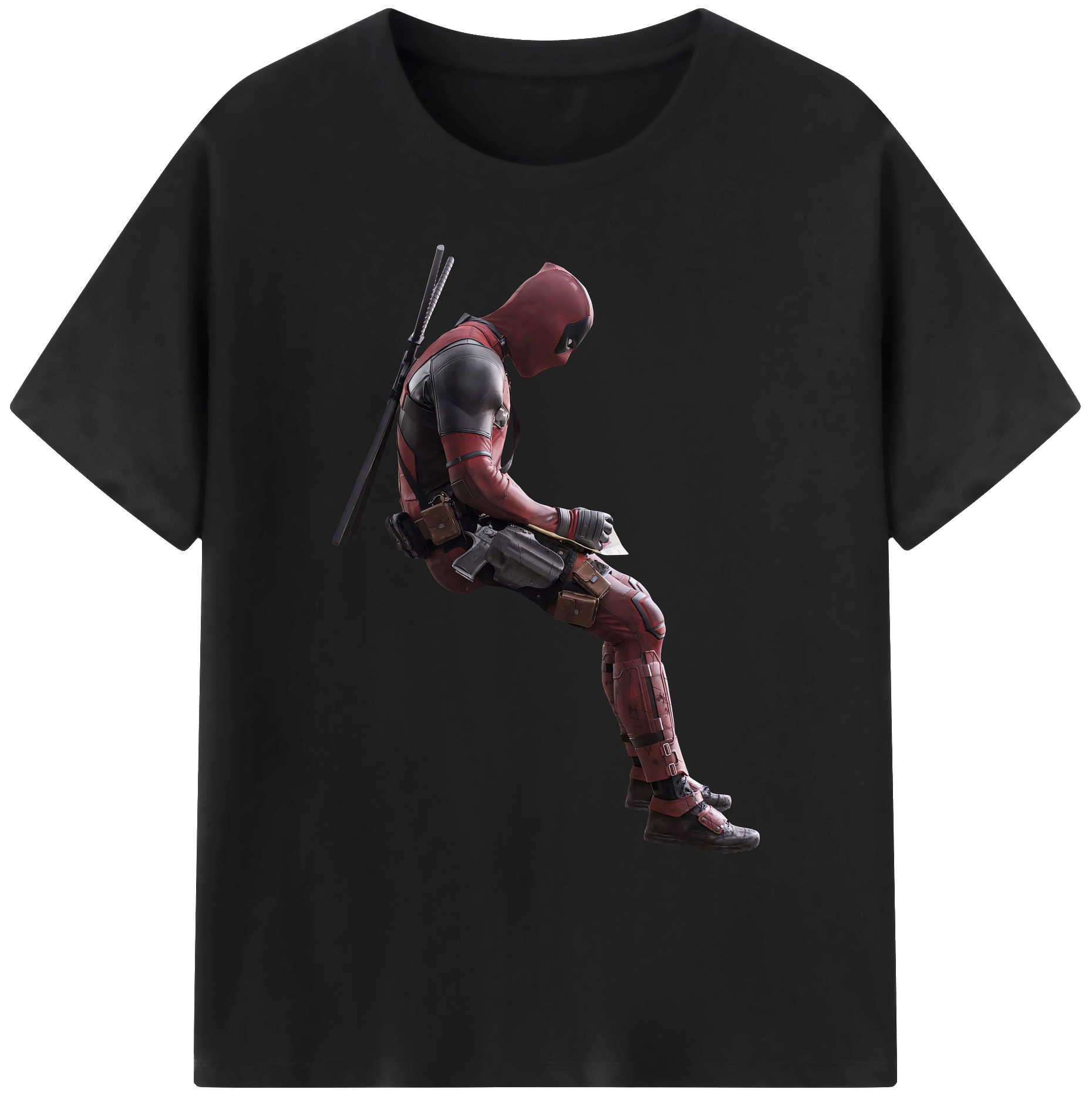 （画像用） Deadpool デッドプール 綿100％ メンズ半袖Tシャツ｜肌触りやわらか＆通気性