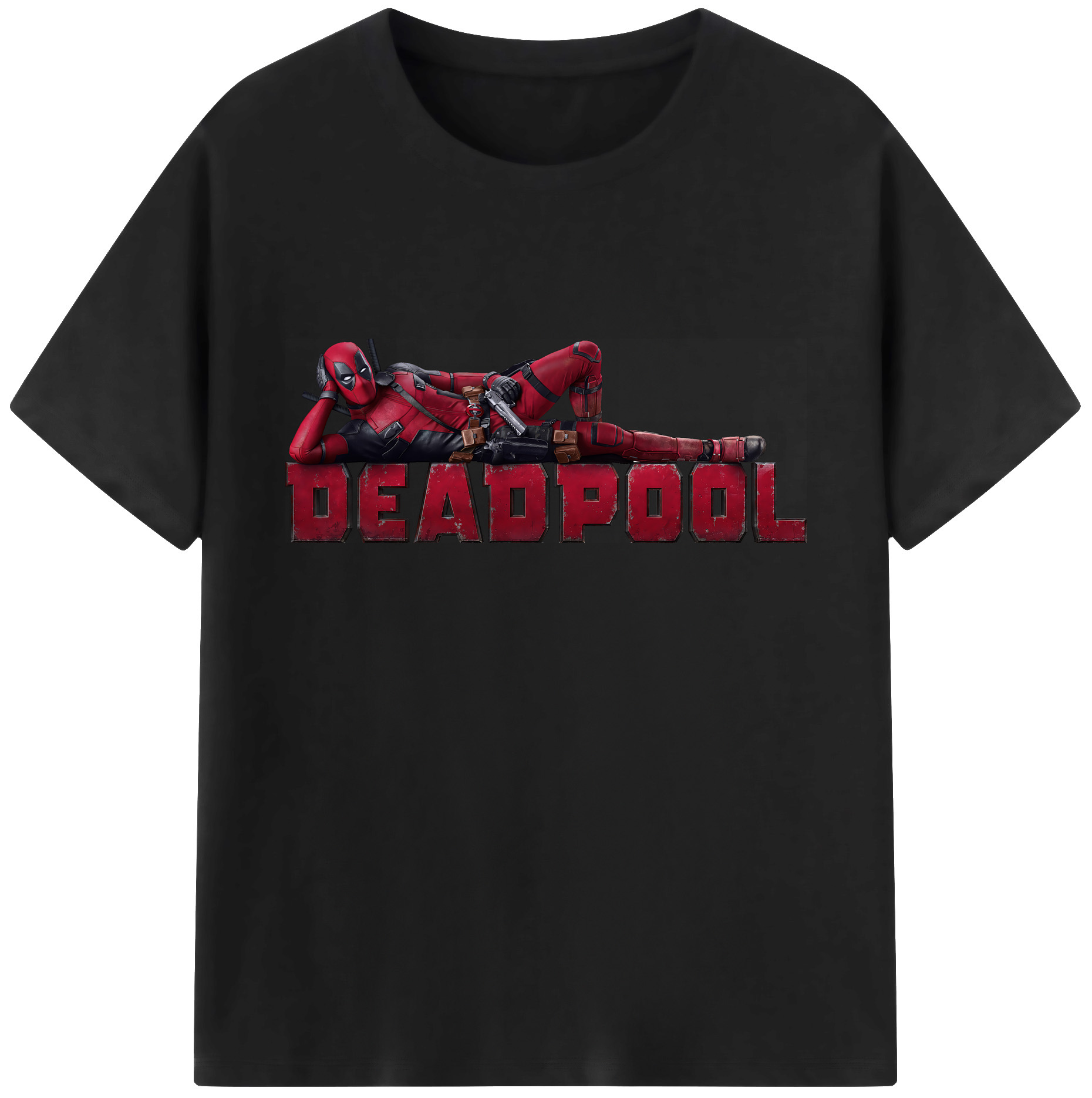 （画像用） Deadpool デッドプール 綿100％ メンズ半袖Tシャツ｜肌触りやわらか＆通気性