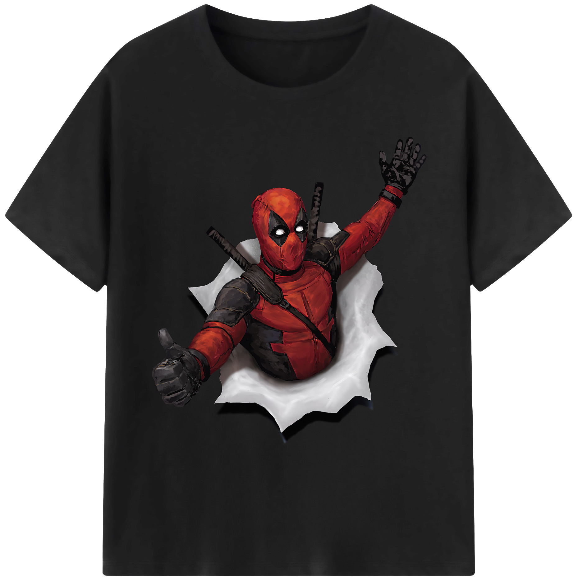 （画像用） Deadpool デッドプール 綿100％ メンズ半袖Tシャツ｜肌触りやわらか＆通気性