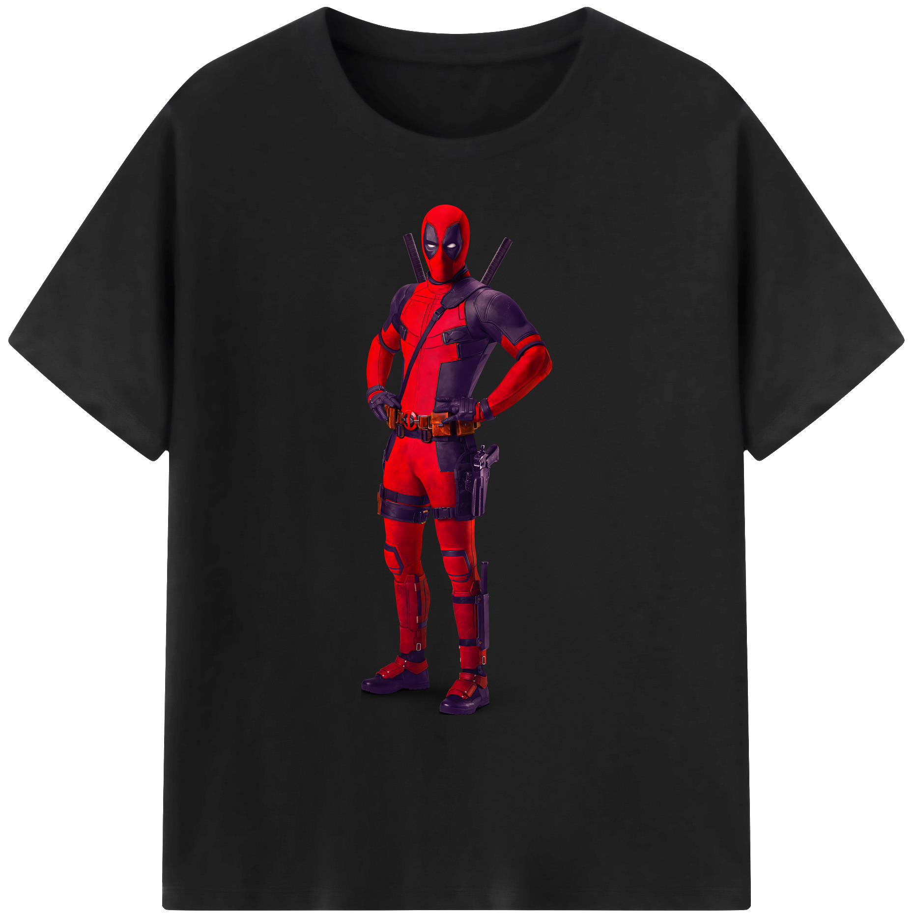 （画像用） Deadpool デッドプール 綿100％ メンズ半袖Tシャツ｜肌触りやわらか＆通気性