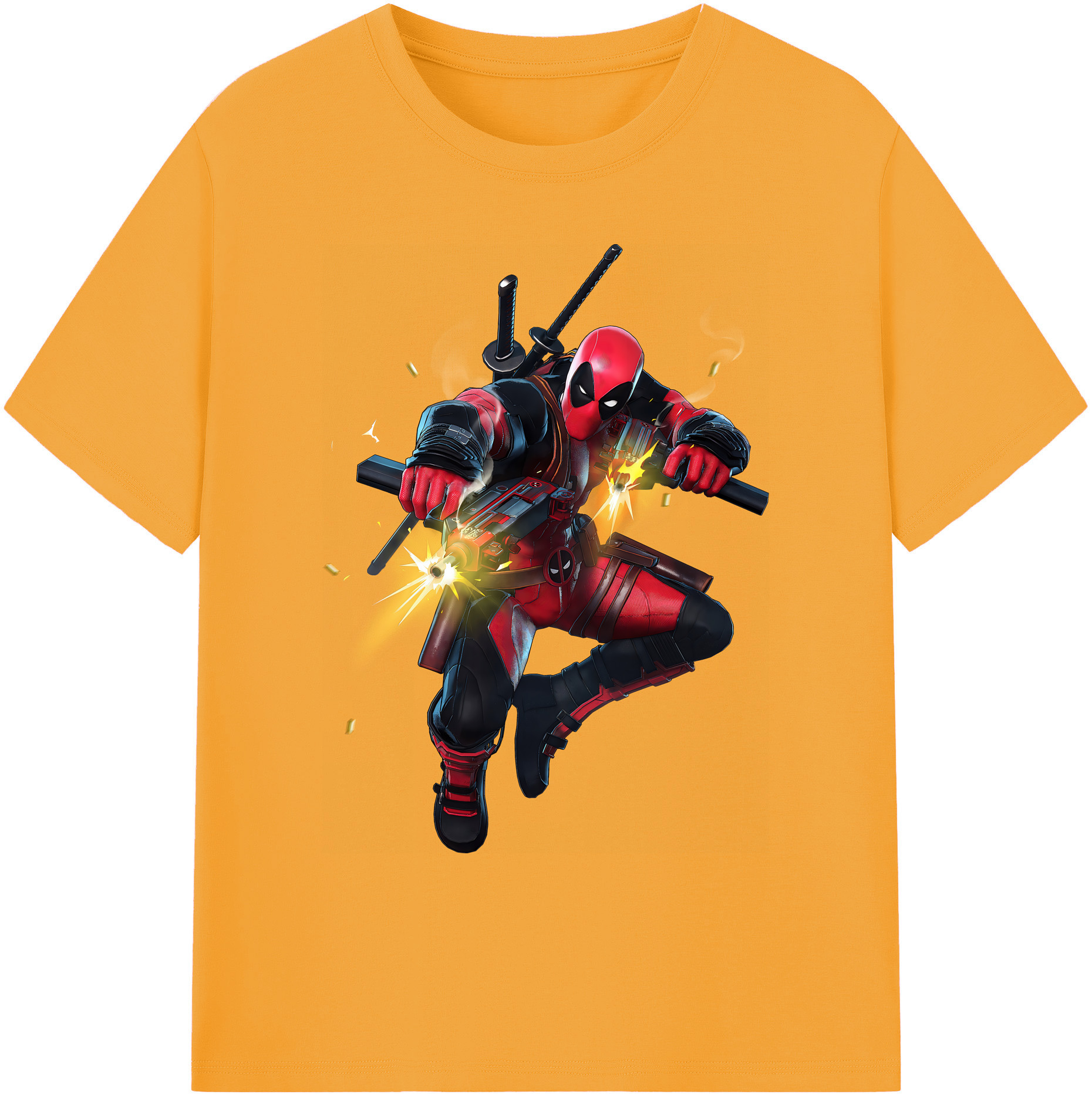 （画像用） Deadpool デッドプール 綿100％ メンズ半袖Tシャツ｜肌触りやわらか＆通気性