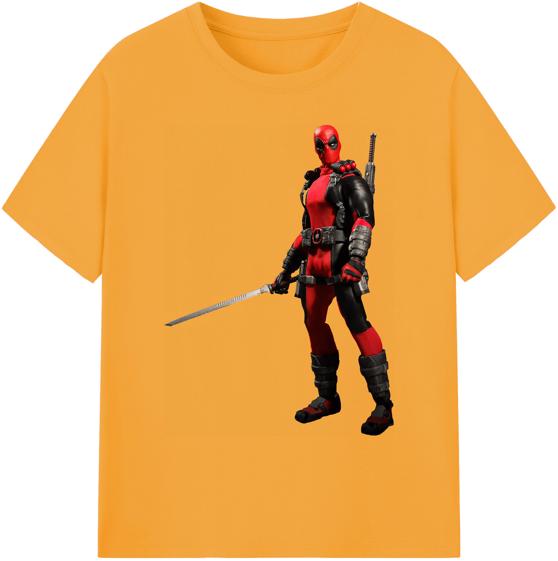 （画像用） Deadpool デッドプール 綿100％ メンズ半袖Tシャツ｜肌触りやわらか＆通気性