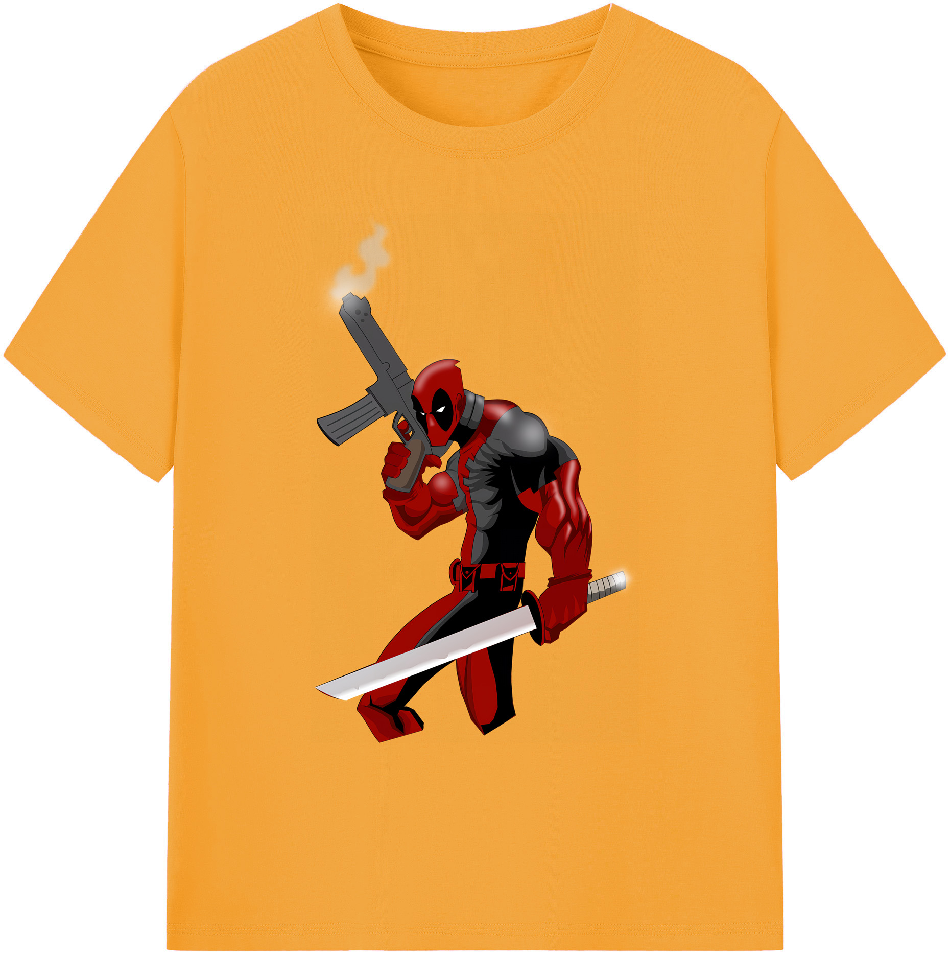 （画像用） Deadpool デッドプール 綿100％ メンズ半袖Tシャツ｜肌触りやわらか＆通気性