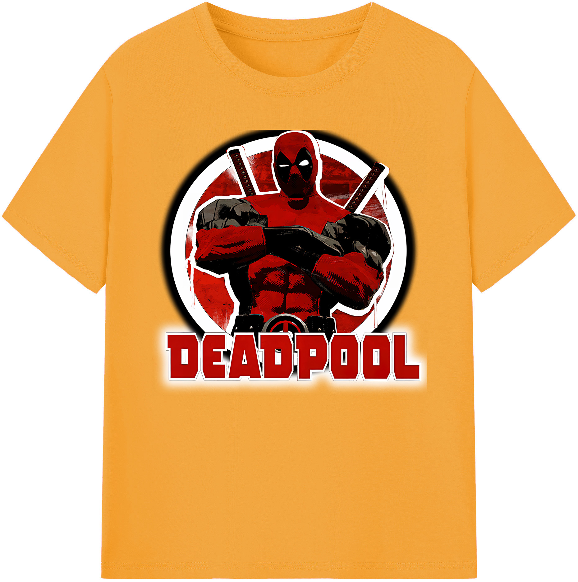 （画像用） Deadpool デッドプール 綿100％ メンズ半袖Tシャツ｜肌触りやわらか＆通気性