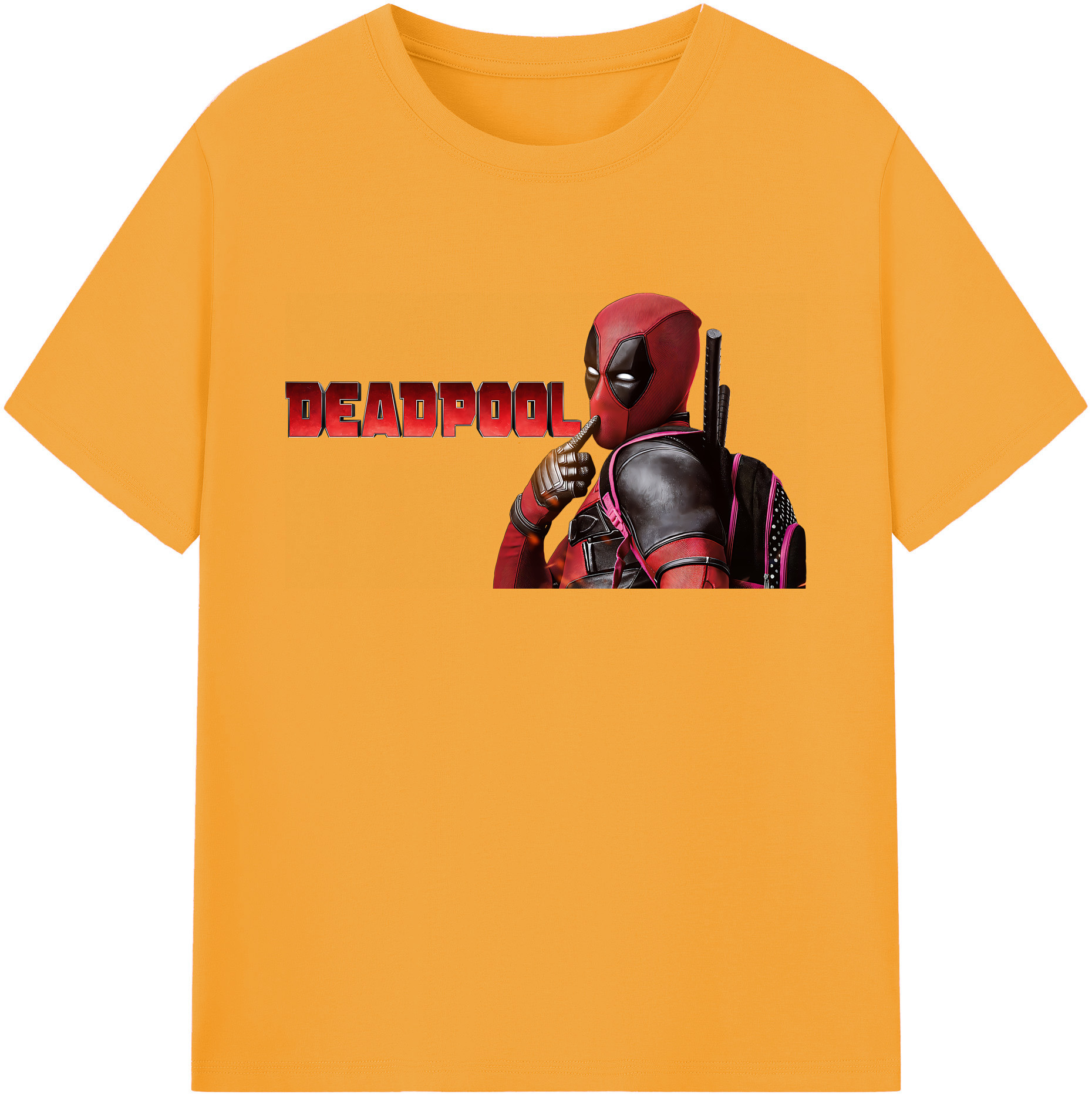 （画像用） Deadpool デッドプール 綿100％ メンズ半袖Tシャツ｜肌触りやわらか＆通気性