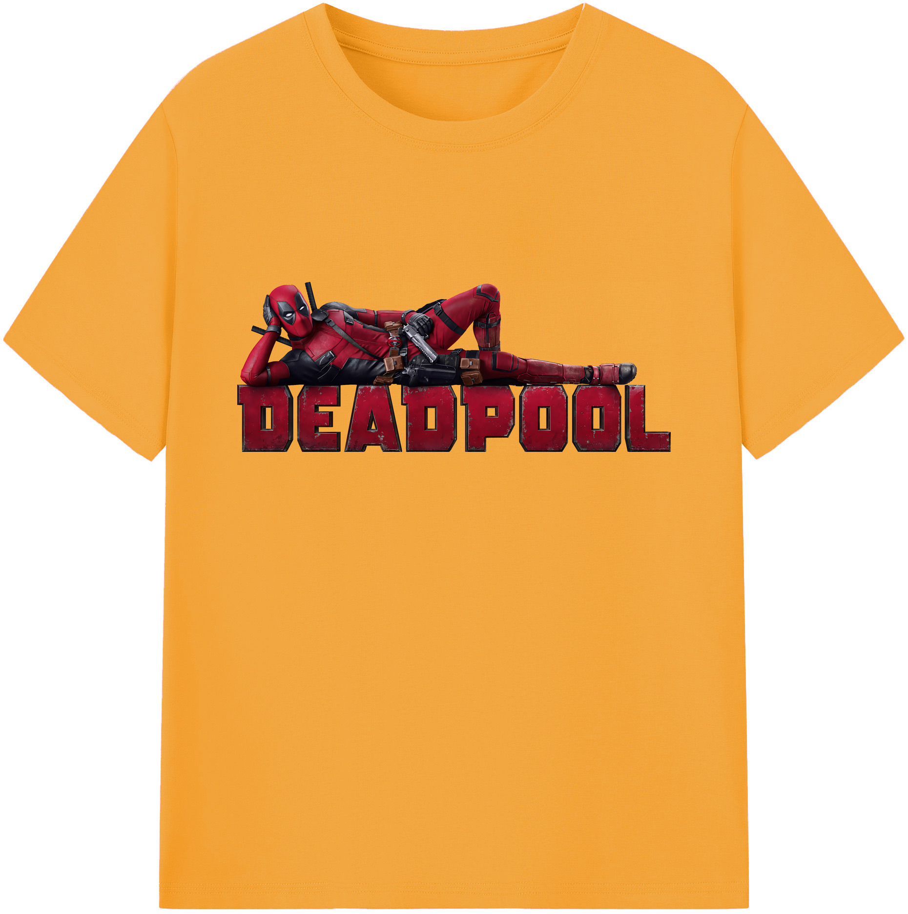 （画像用） Deadpool デッドプール 綿100％ メンズ半袖Tシャツ｜肌触りやわらか＆通気性