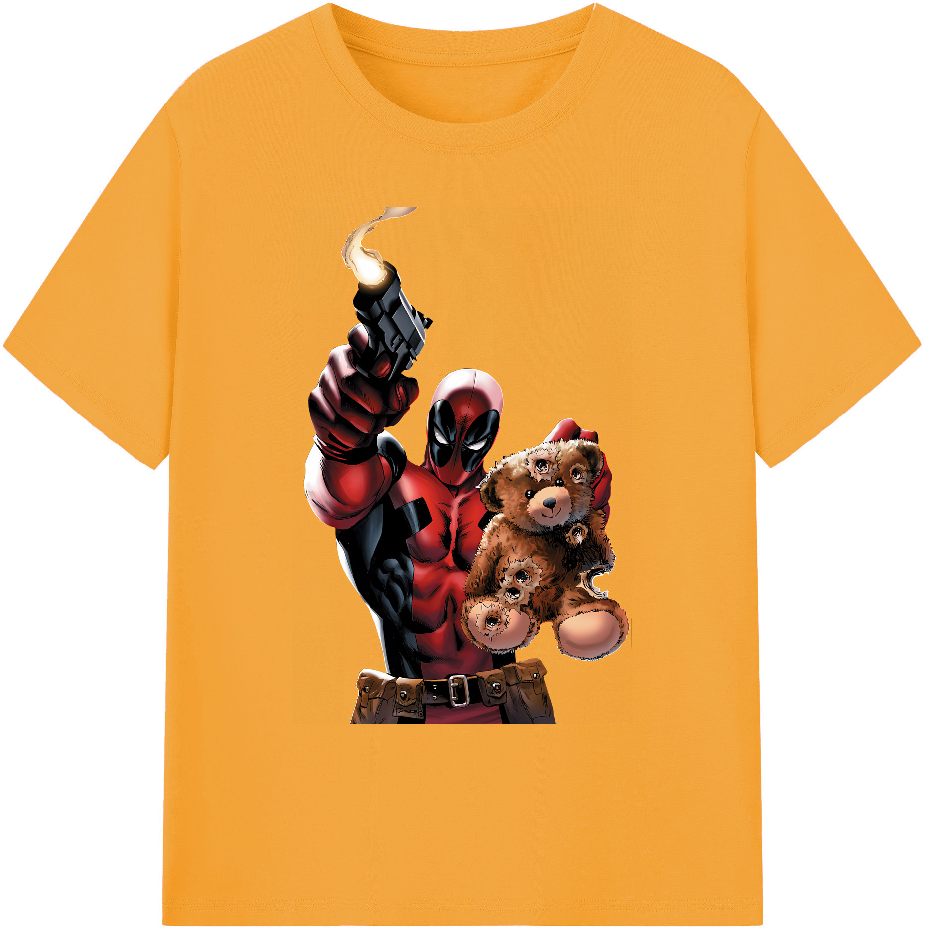 （画像用） Deadpool デッドプール 綿100％ メンズ半袖Tシャツ｜肌触りやわらか＆通気性