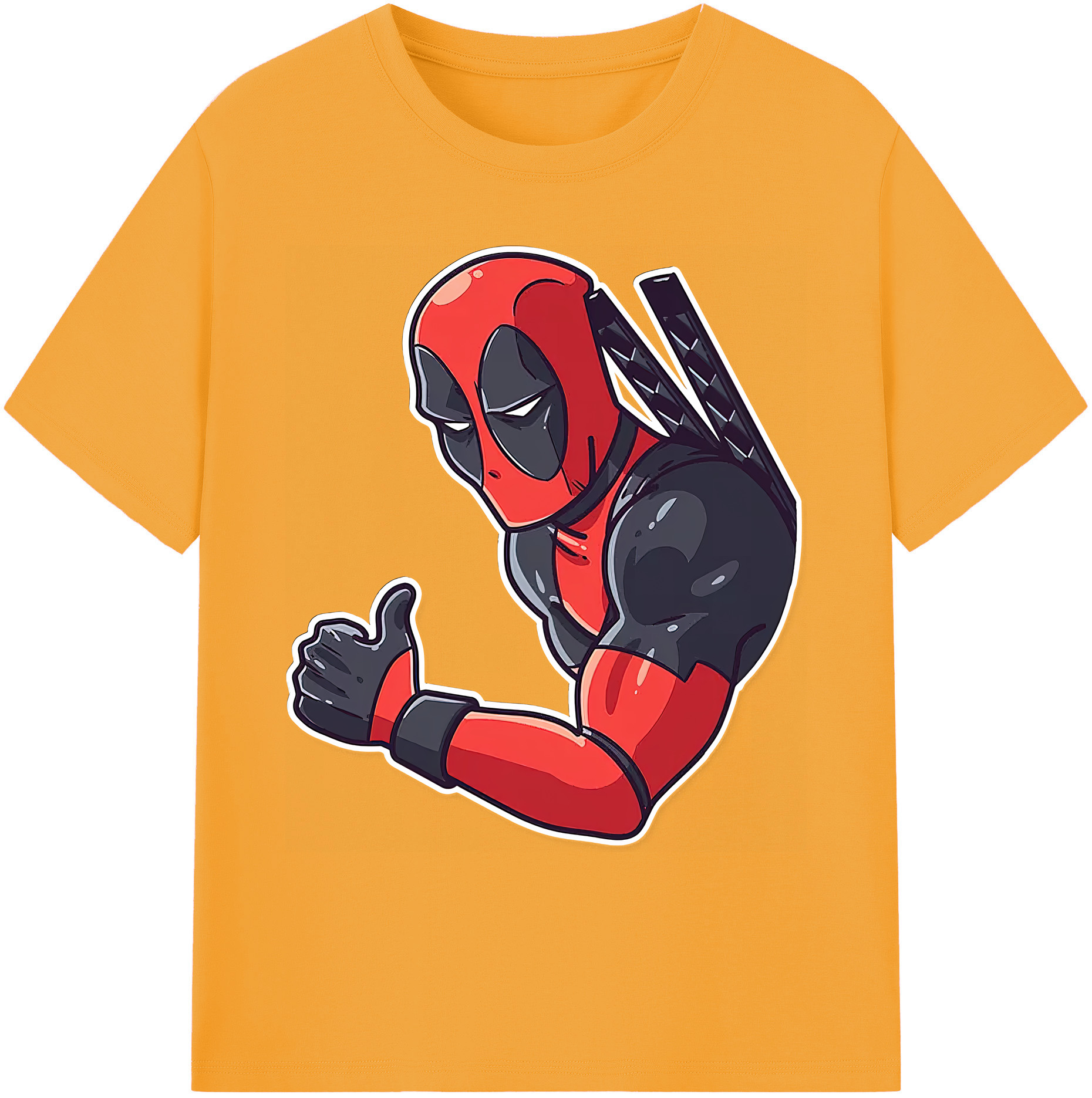 （画像用） Deadpool デッドプール 綿100％ メンズ半袖Tシャツ｜肌触りやわらか＆通気性