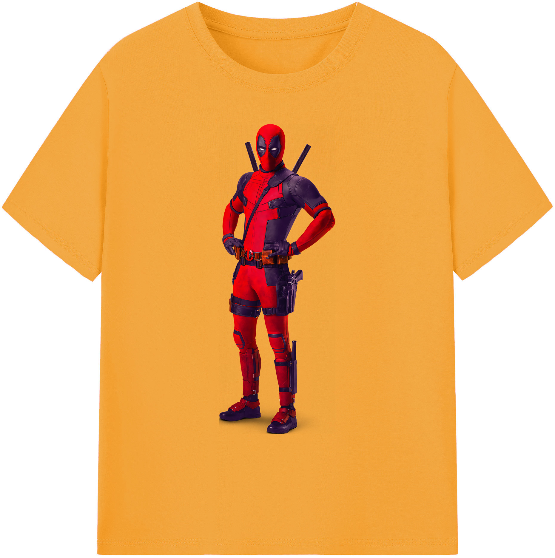 （画像用） Deadpool デッドプール 綿100％ メンズ半袖Tシャツ｜肌触りやわらか＆通気性