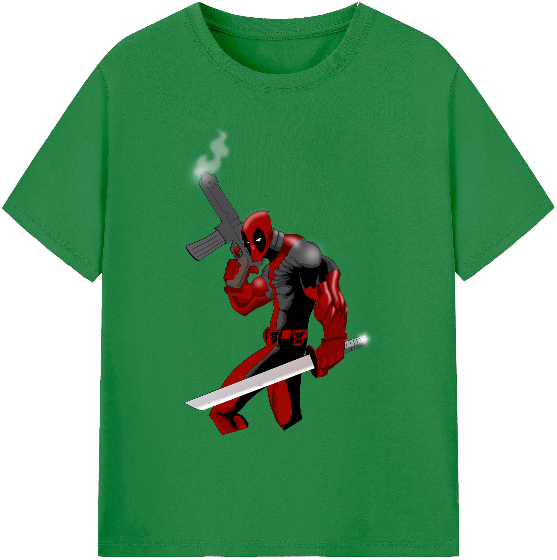 （画像用） Deadpool デッドプール 綿100％ メンズ半袖Tシャツ｜肌触りやわらか＆通気性