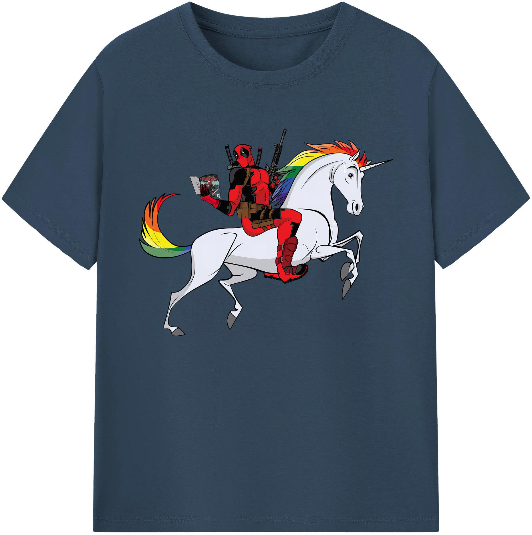 （画像用） Deadpool デッドプール 綿100％ メンズ半袖Tシャツ｜肌触りやわらか＆通気性