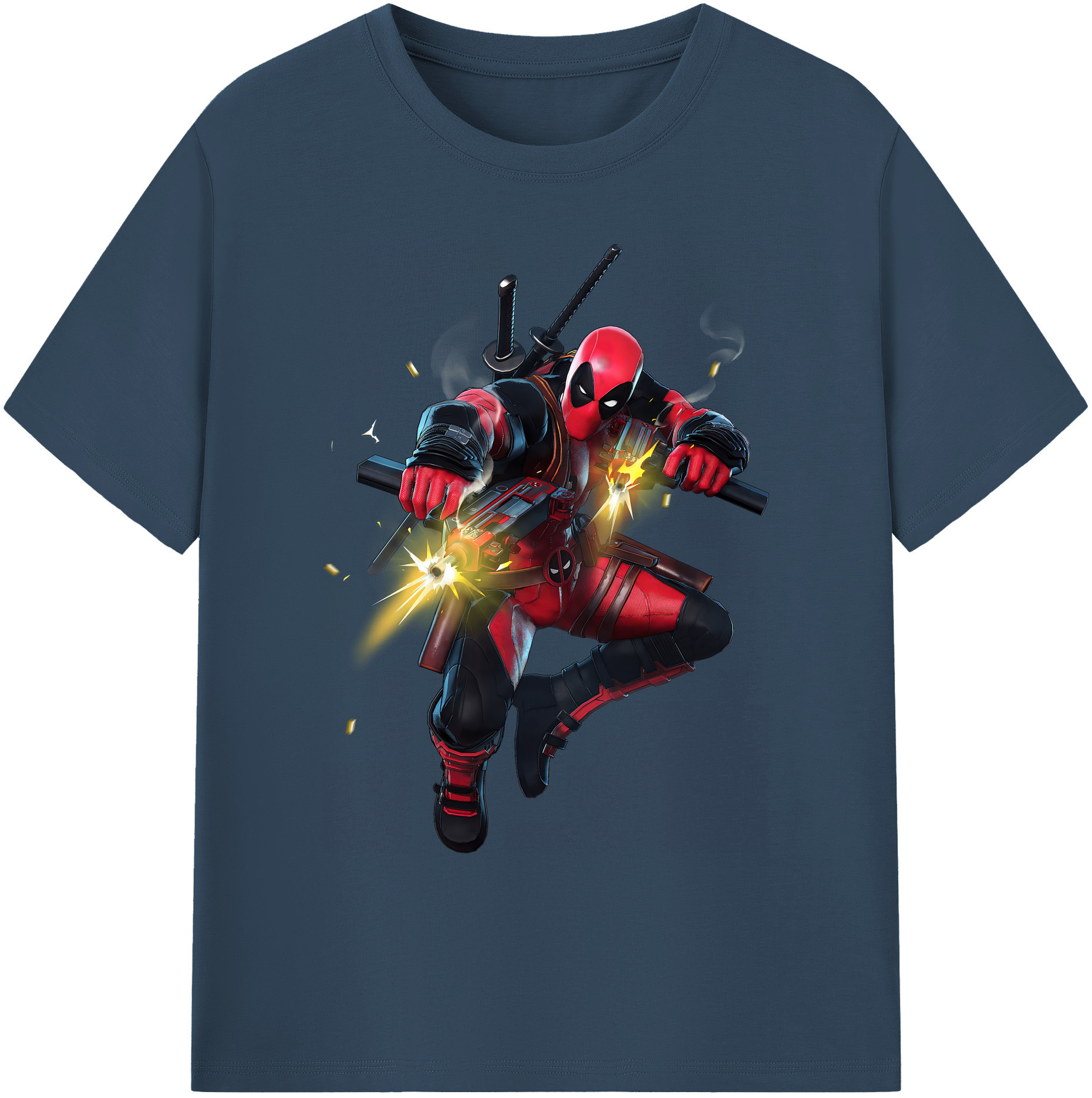 （画像用） Deadpool デッドプール 綿100％ メンズ半袖Tシャツ｜肌触りやわらか＆通気性
