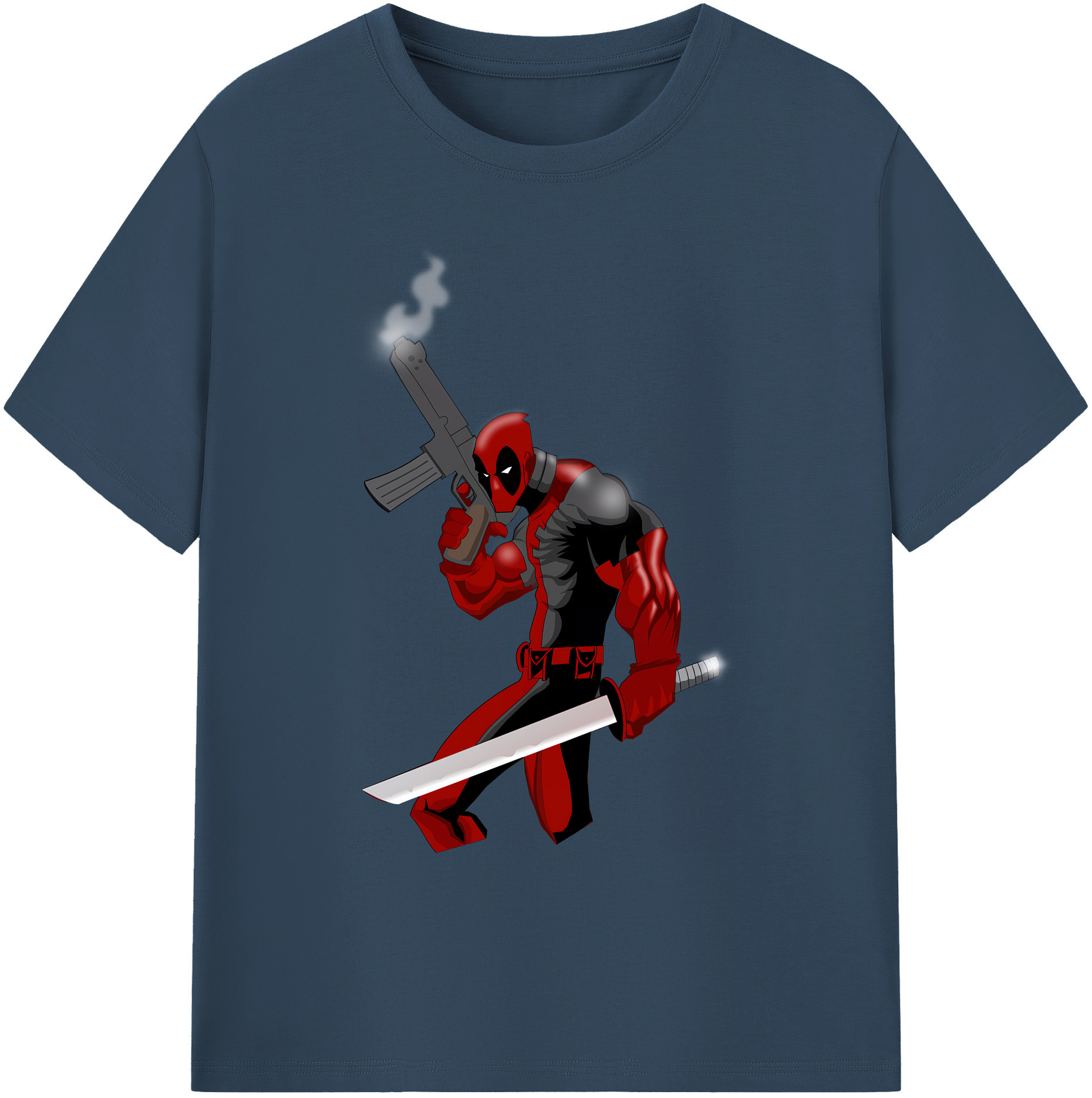 （画像用） Deadpool デッドプール 綿100％ メンズ半袖Tシャツ｜肌触りやわらか＆通気性