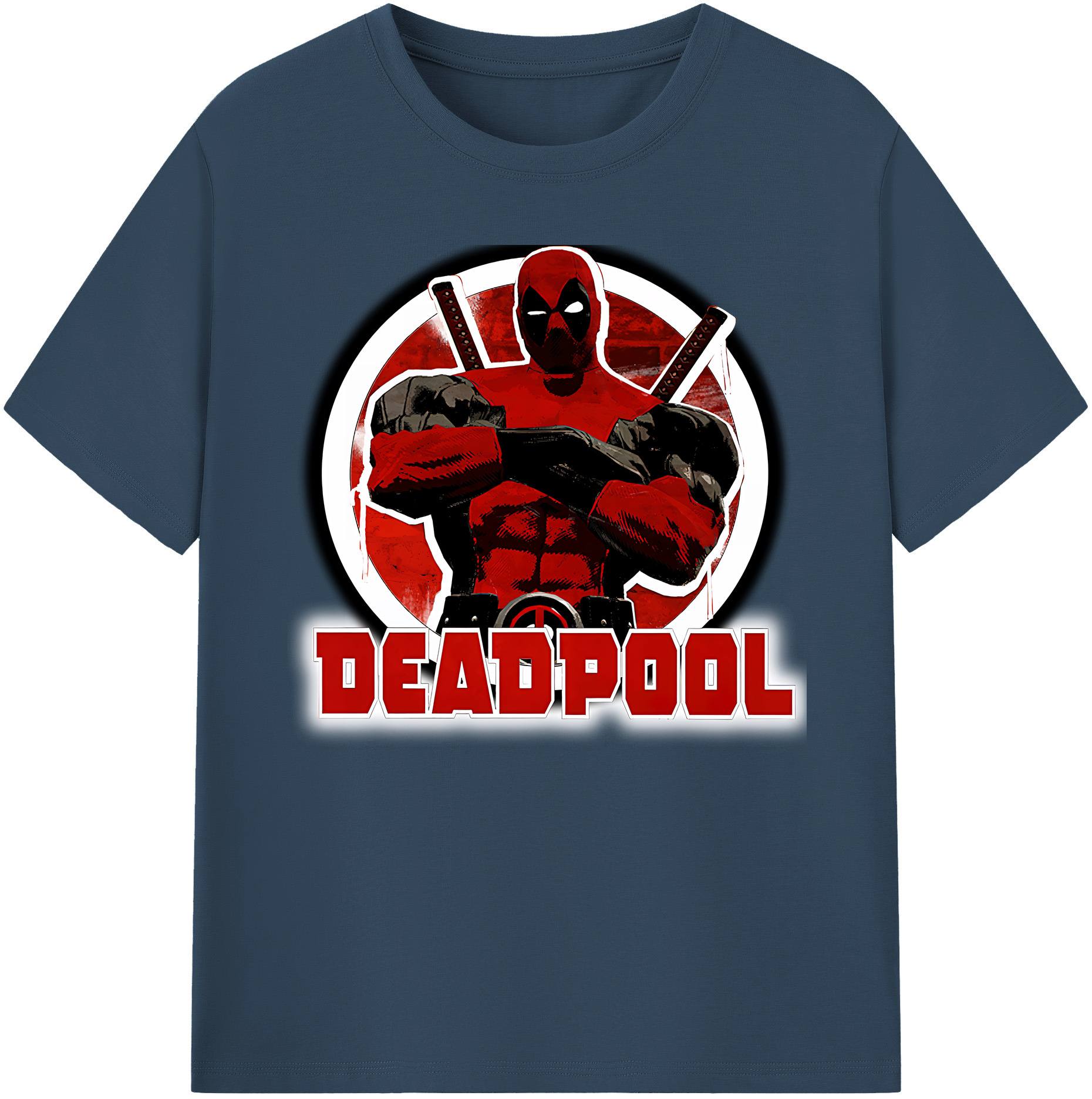 （画像用） Deadpool デッドプール 綿100％ メンズ半袖Tシャツ｜肌触りやわらか＆通気性