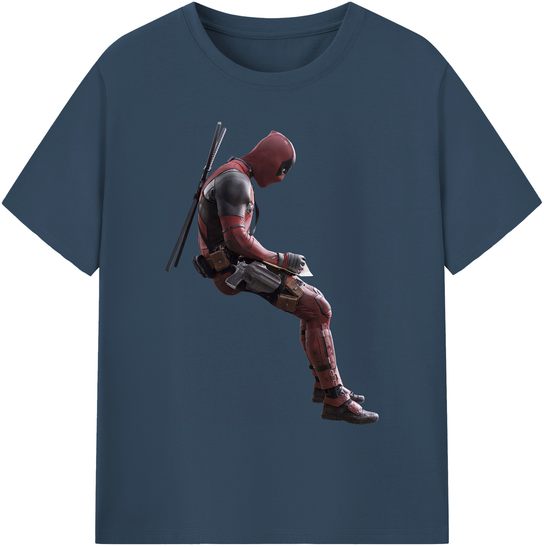 （画像用） Deadpool デッドプール 綿100％ メンズ半袖Tシャツ｜肌触りやわらか＆通気性