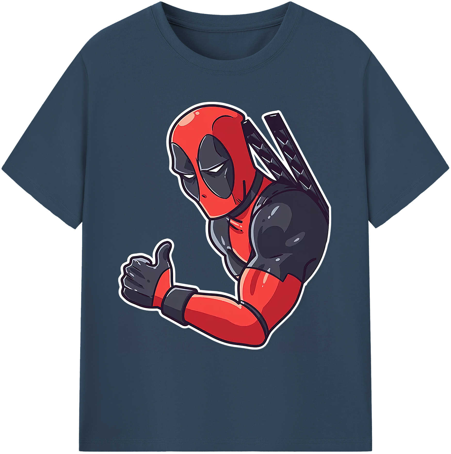 （画像用） Deadpool デッドプール 綿100％ メンズ半袖Tシャツ｜肌触りやわらか＆通気性