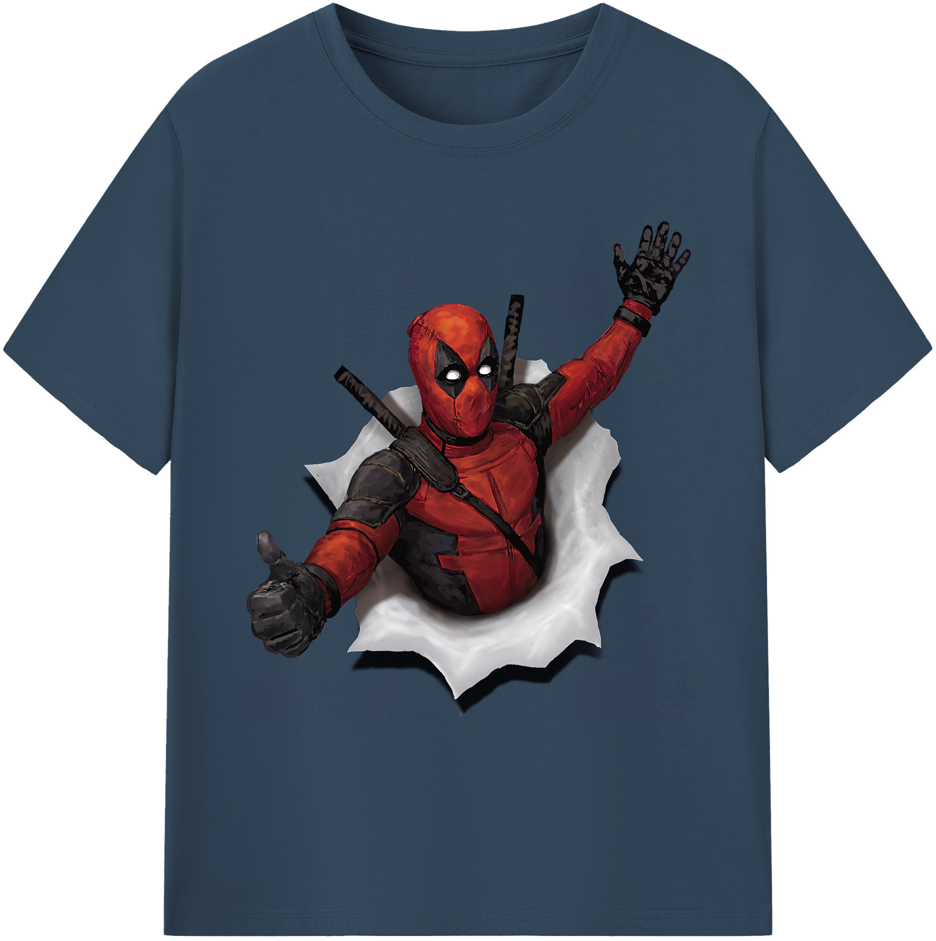 （画像用） Deadpool デッドプール 綿100％ メンズ半袖Tシャツ｜肌触りやわらか＆通気性