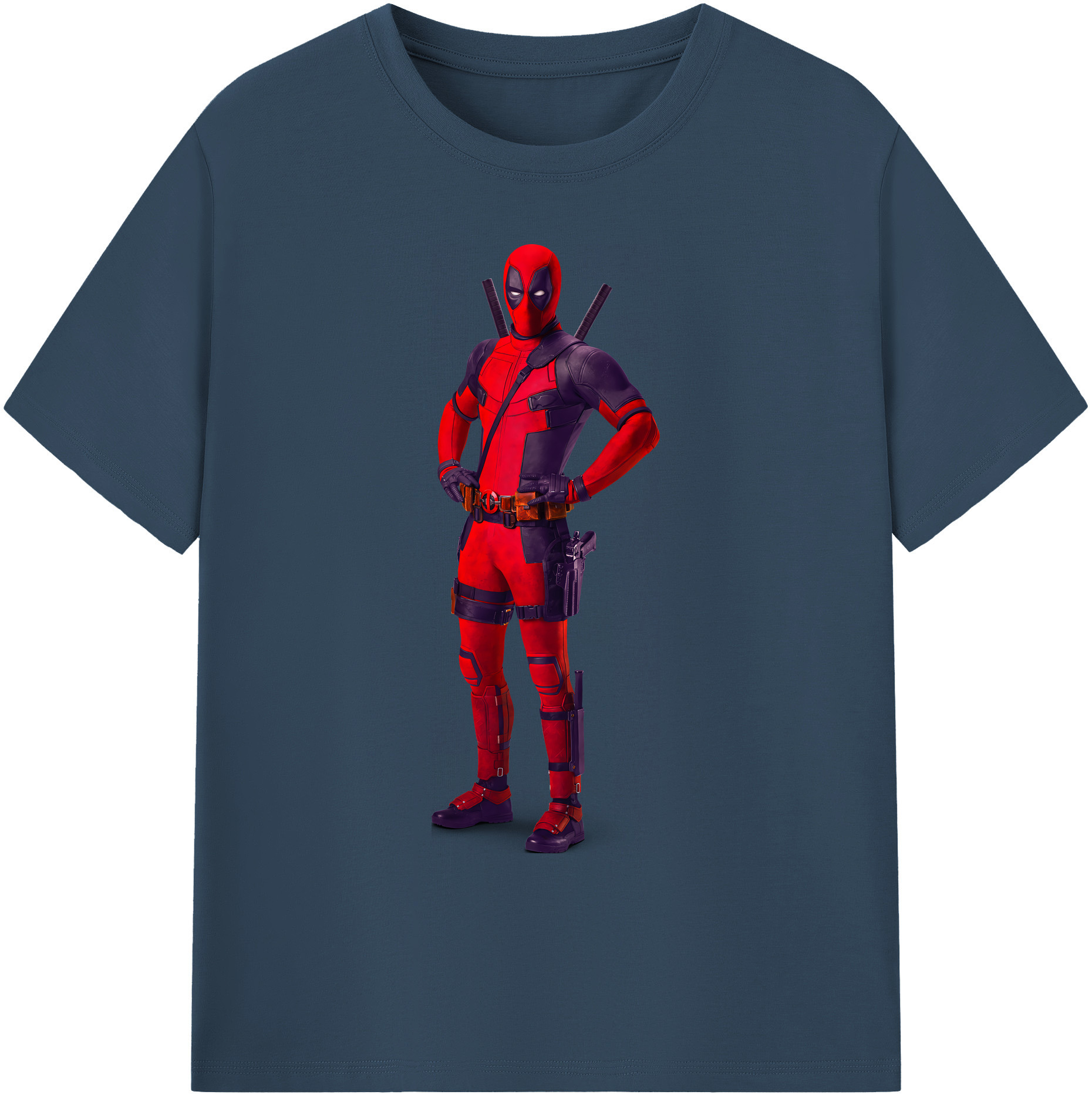 （画像用） Deadpool デッドプール 綿100％ メンズ半袖Tシャツ｜肌触りやわらか＆通気性
