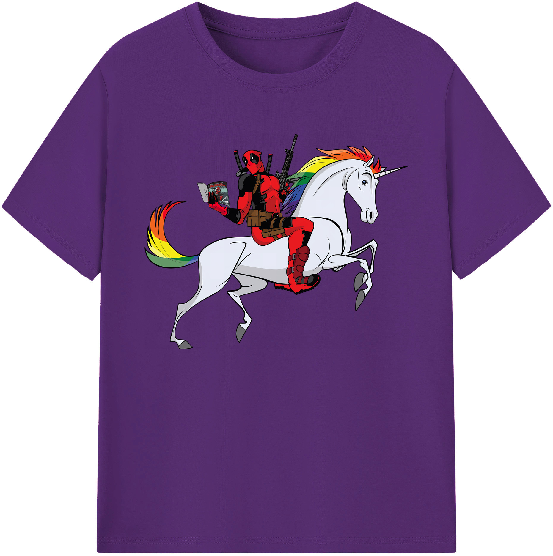 （画像用） Deadpool デッドプール 綿100％ メンズ半袖Tシャツ｜肌触りやわらか＆通気性
