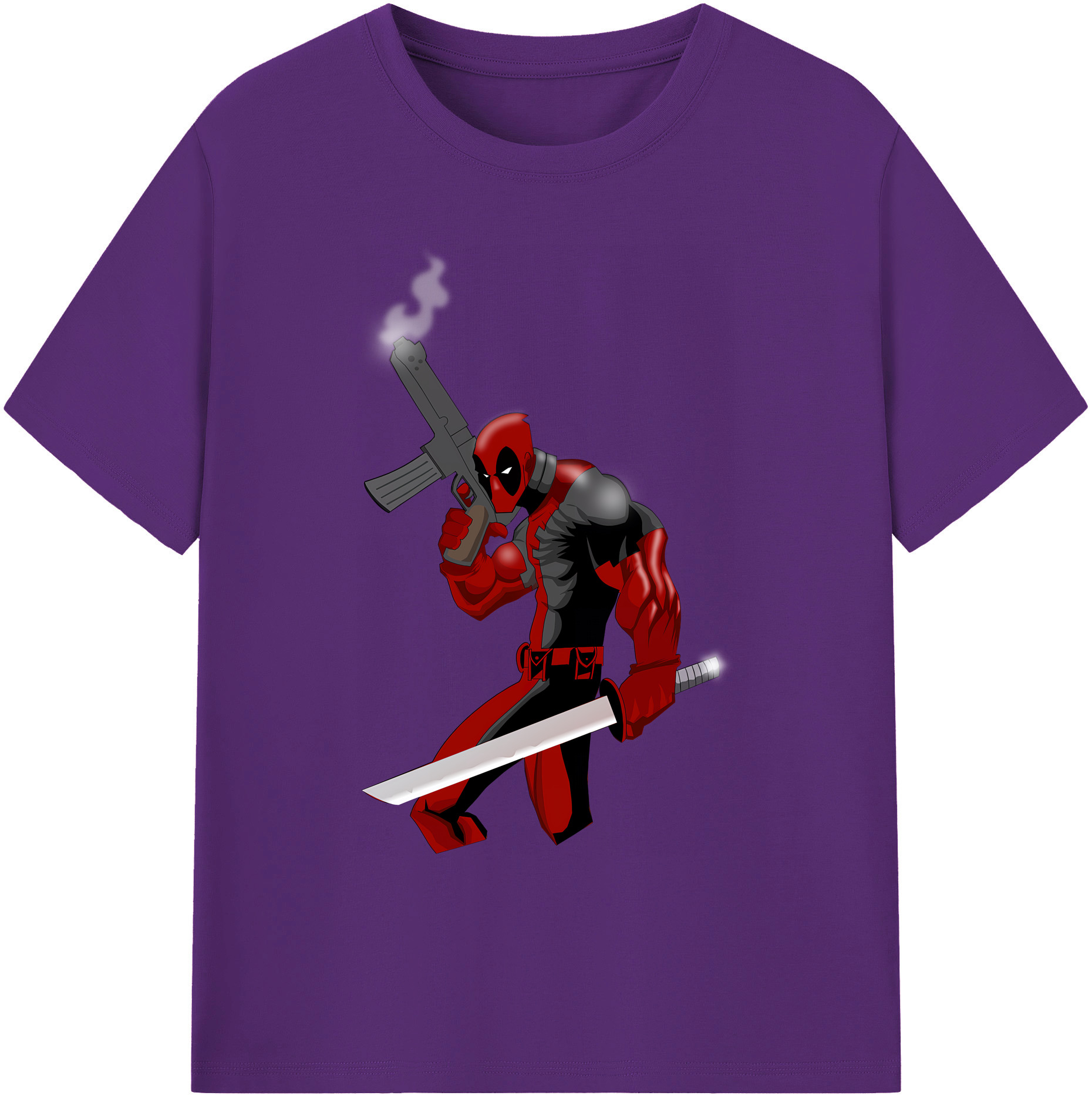 （画像用） Deadpool デッドプール 綿100％ メンズ半袖Tシャツ｜肌触りやわらか＆通気性